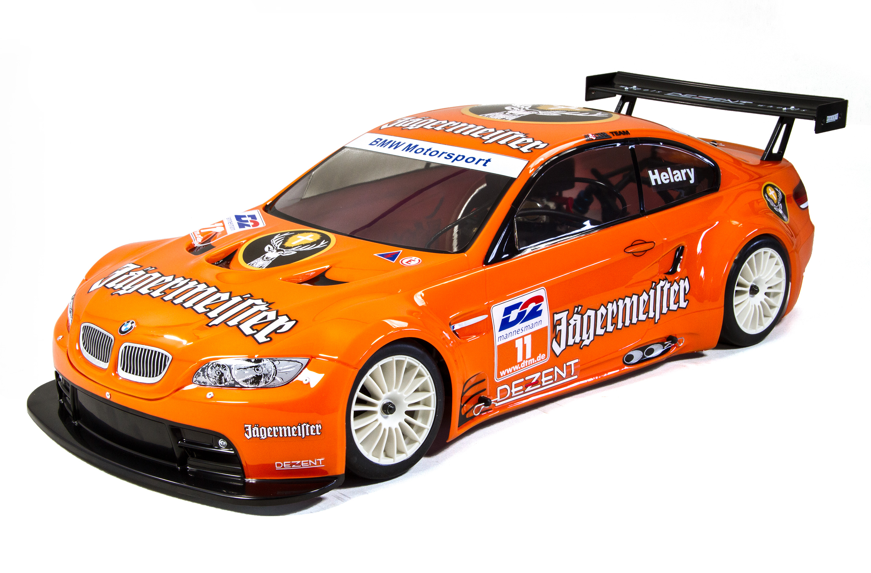 y0677 Karosserie Set BMW M3 ALMS Team Jägermeister, lackiert für 530/535er Radstand y0677 Karosserie Set BMW M3 ALMS Team Jägermeister, lackiert für 530/535er Radstand