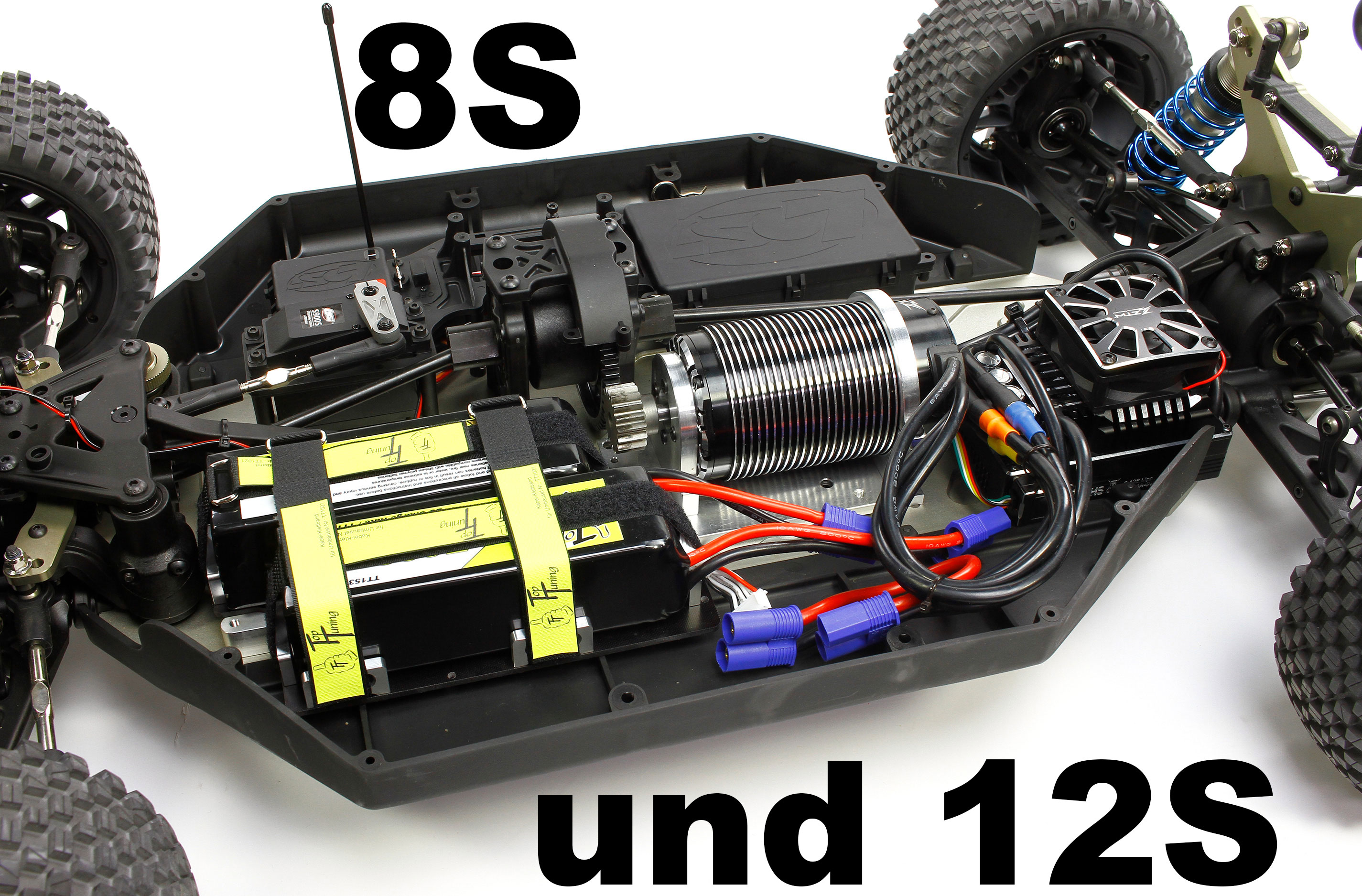 TT1023 Top Tuning Elektro Umrüstsatz inkl. Motor und Regler für Losi 5ive-T 2.0