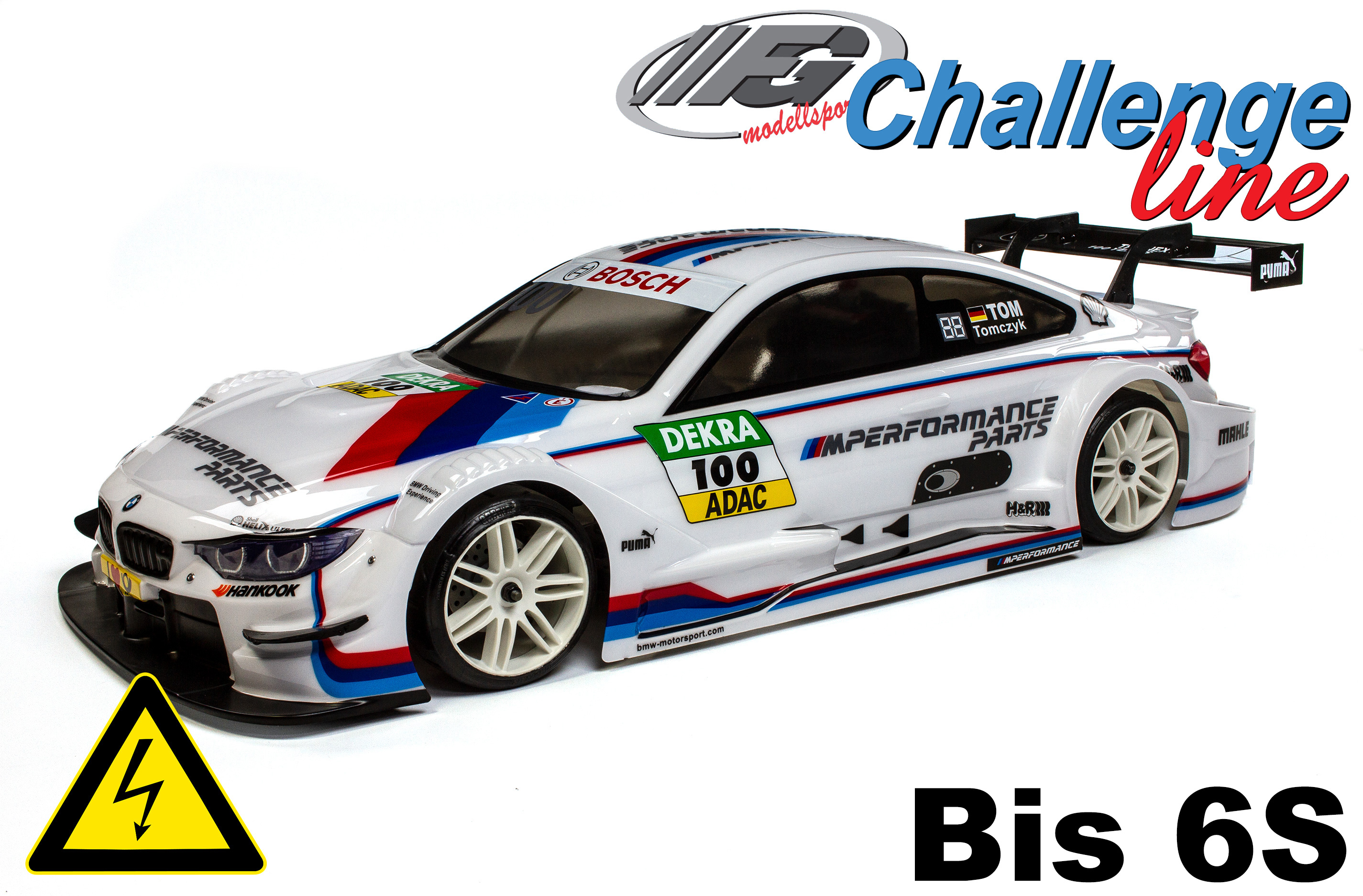 Challenge Line 2WD 530E Electric BMW M4 incl. ESC + Motor Challenge Line 2WD 530E Electric BMW M4 incl. ESC + Motor