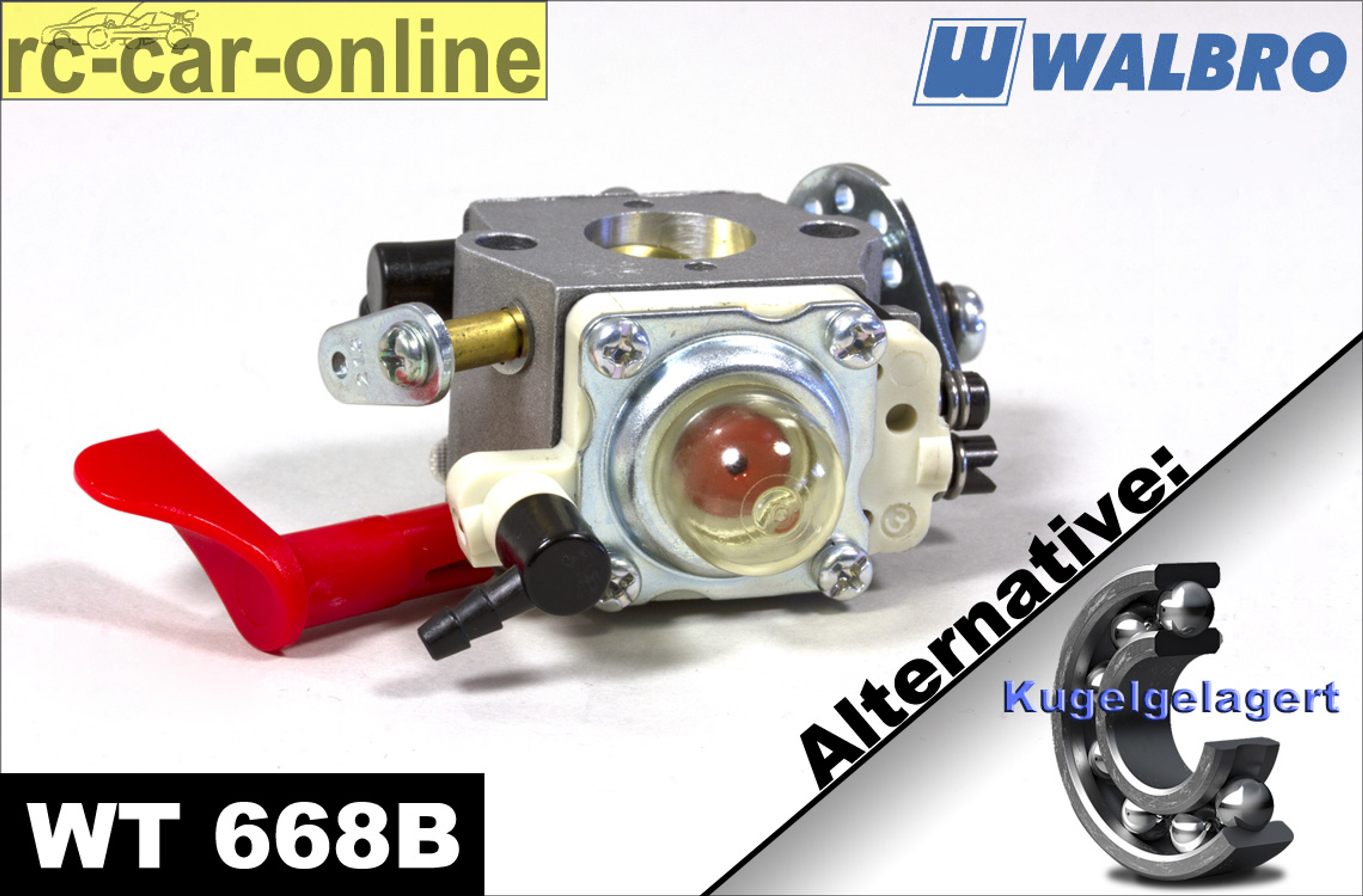 Carburetor Walbro WT 668B/668C with choke normal/ball-raced
