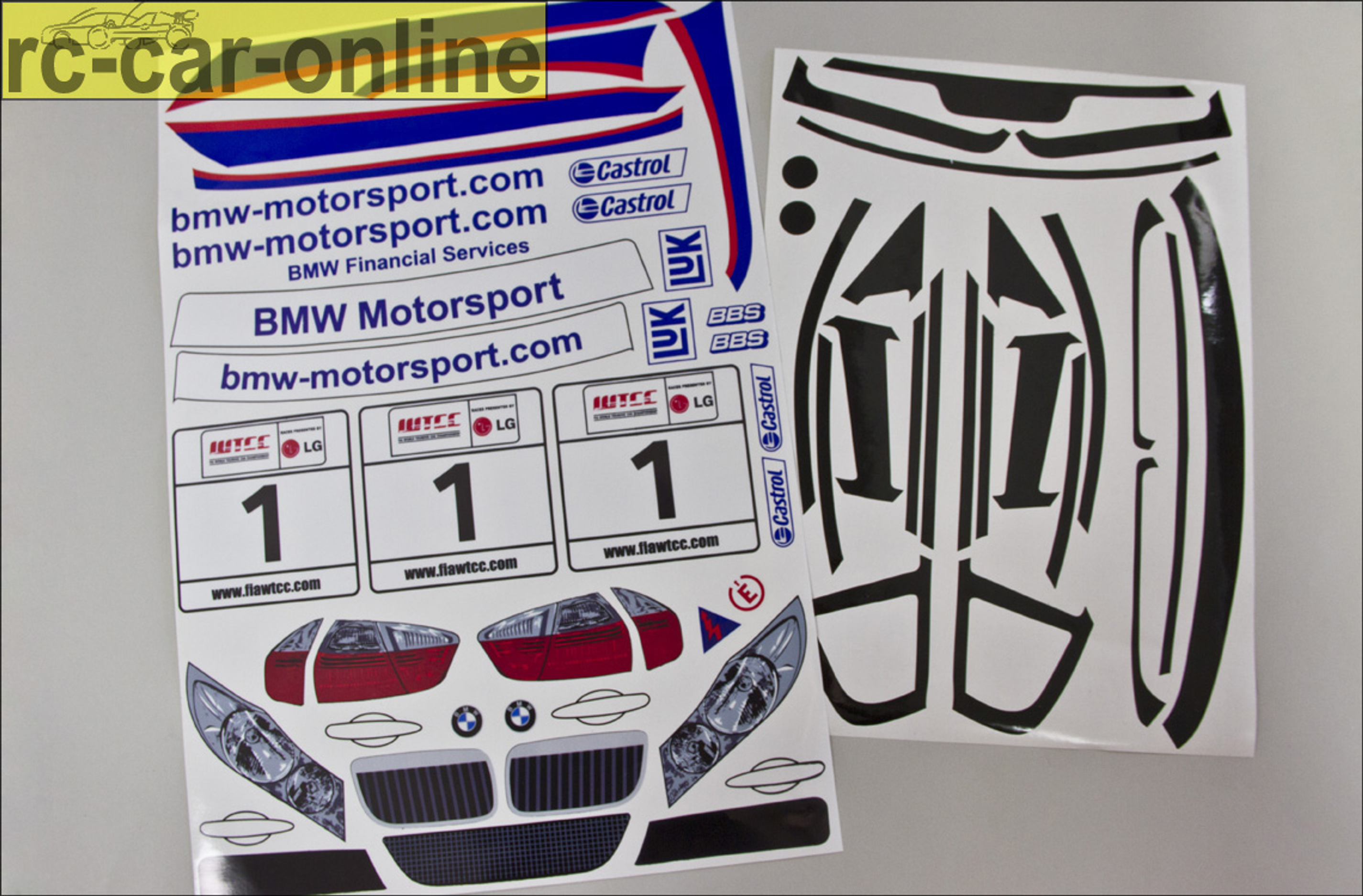 Team decal set BMW 320si WTCC, y0078, 1 pce. Team decal set BMW 320si WTCC, y0078, 1 pce.