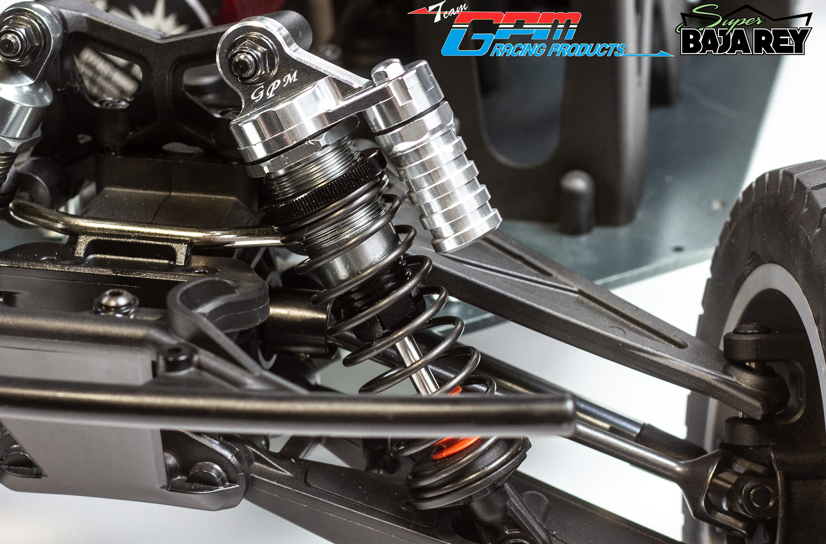 SB100F/R/L GPM piggyback reservoir shock caps f/r Losi Super Baja Rey / 2.0 SB100F/R/L GPM piggyback reservoir shock caps f/r Losi Super Baja Rey / 2.0