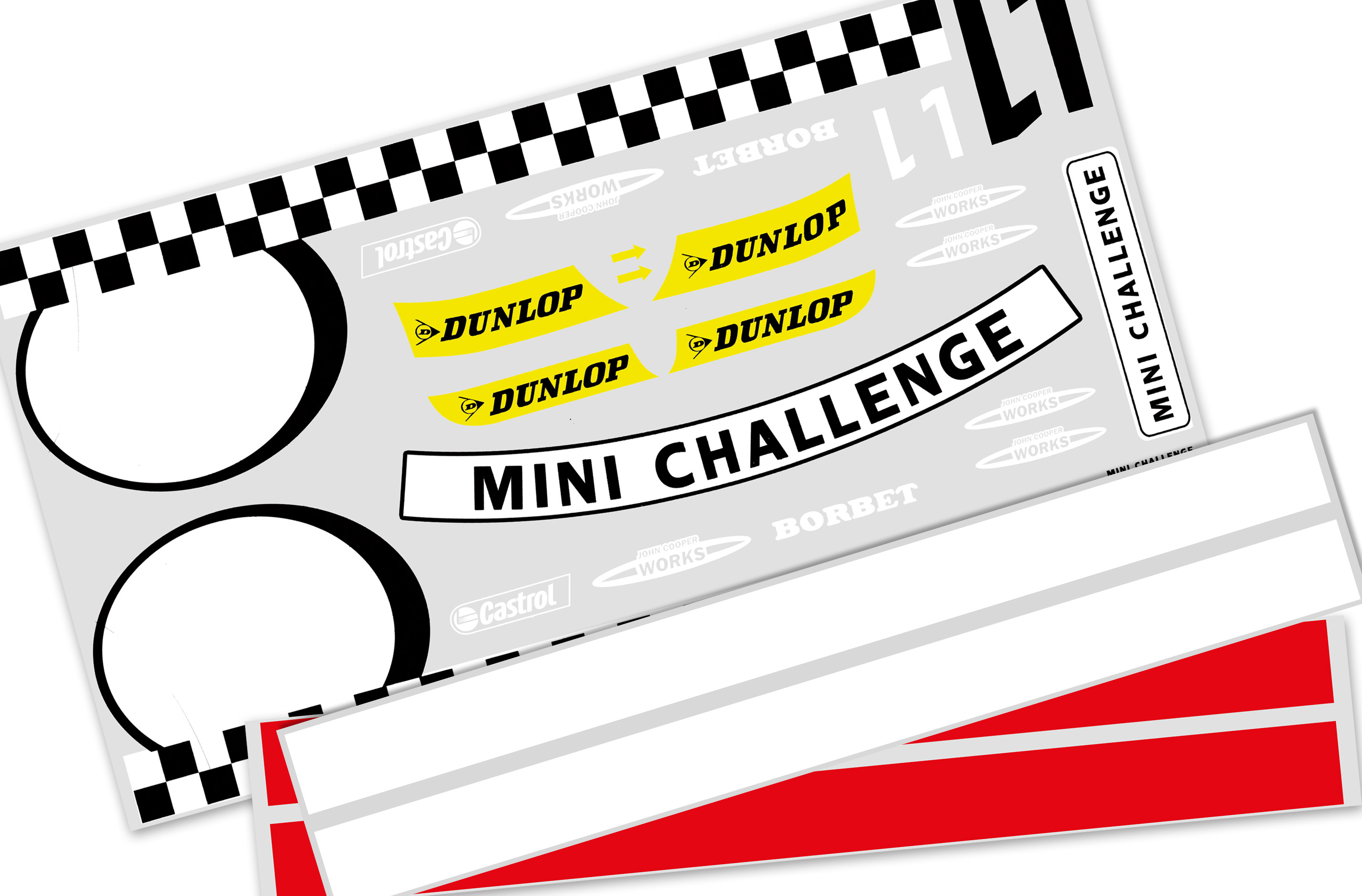 5185 FG Team-Dekorbogen Mini Cooper 5185 FG Team-Dekorbogen Mini Cooper