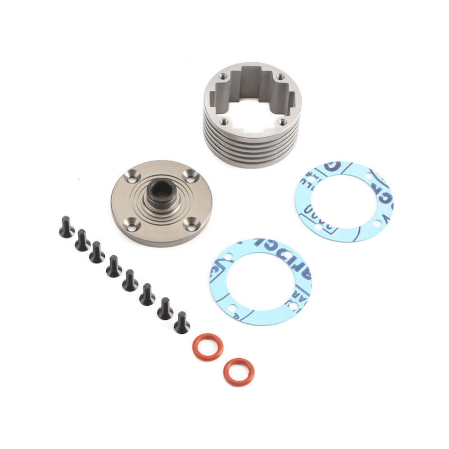 TLR 252010 Diff Housing Set Aluminum (1): 5B, 5T, MINI WRC TLR 252010 Diff Housing Set Aluminum (1): 5B, 5T, MINI WRC