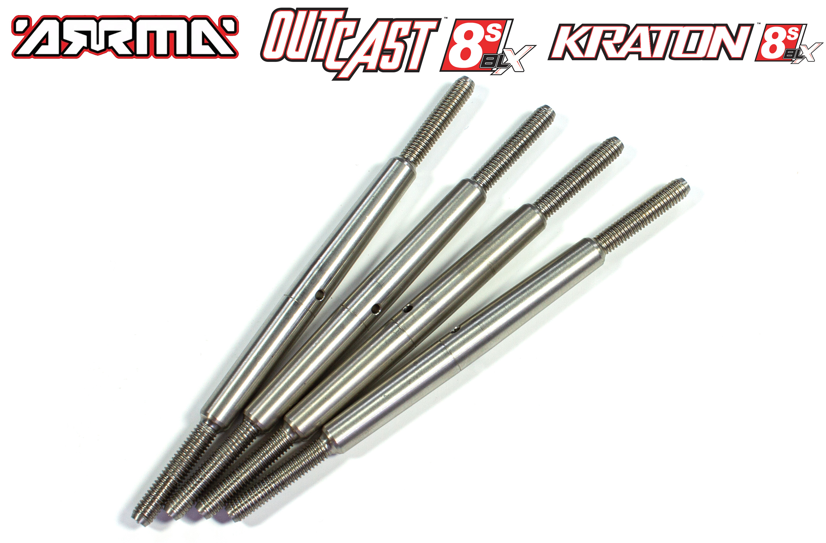 AKX160S/SH GPM steering rods / camber rods for Arrma Kraton / Outcast 8S