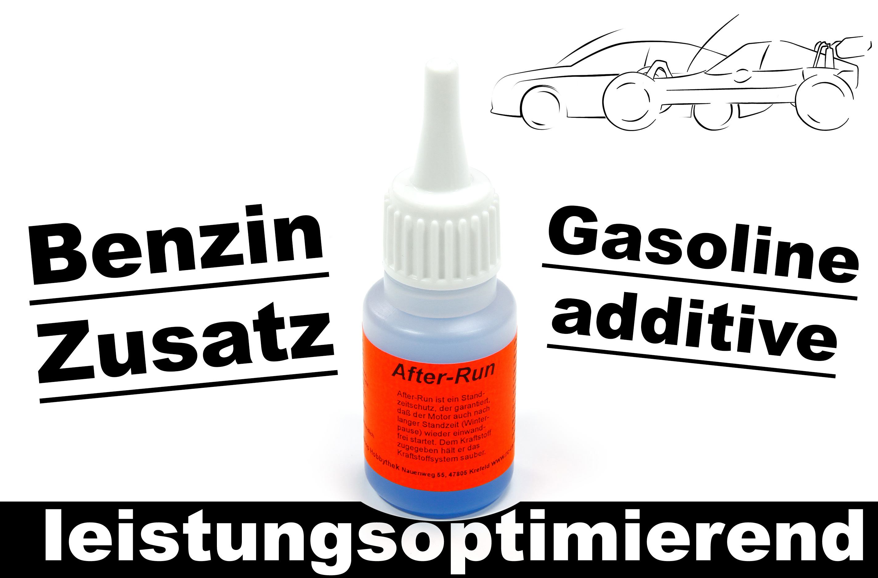 y0811 After-Run, performance enhancing preservation for all 1/5 and 1/6th scale models, 20 ml y0811 After-Run, performance enhancing preservation for all 1/5 and 1/6th scale models, 20 ml