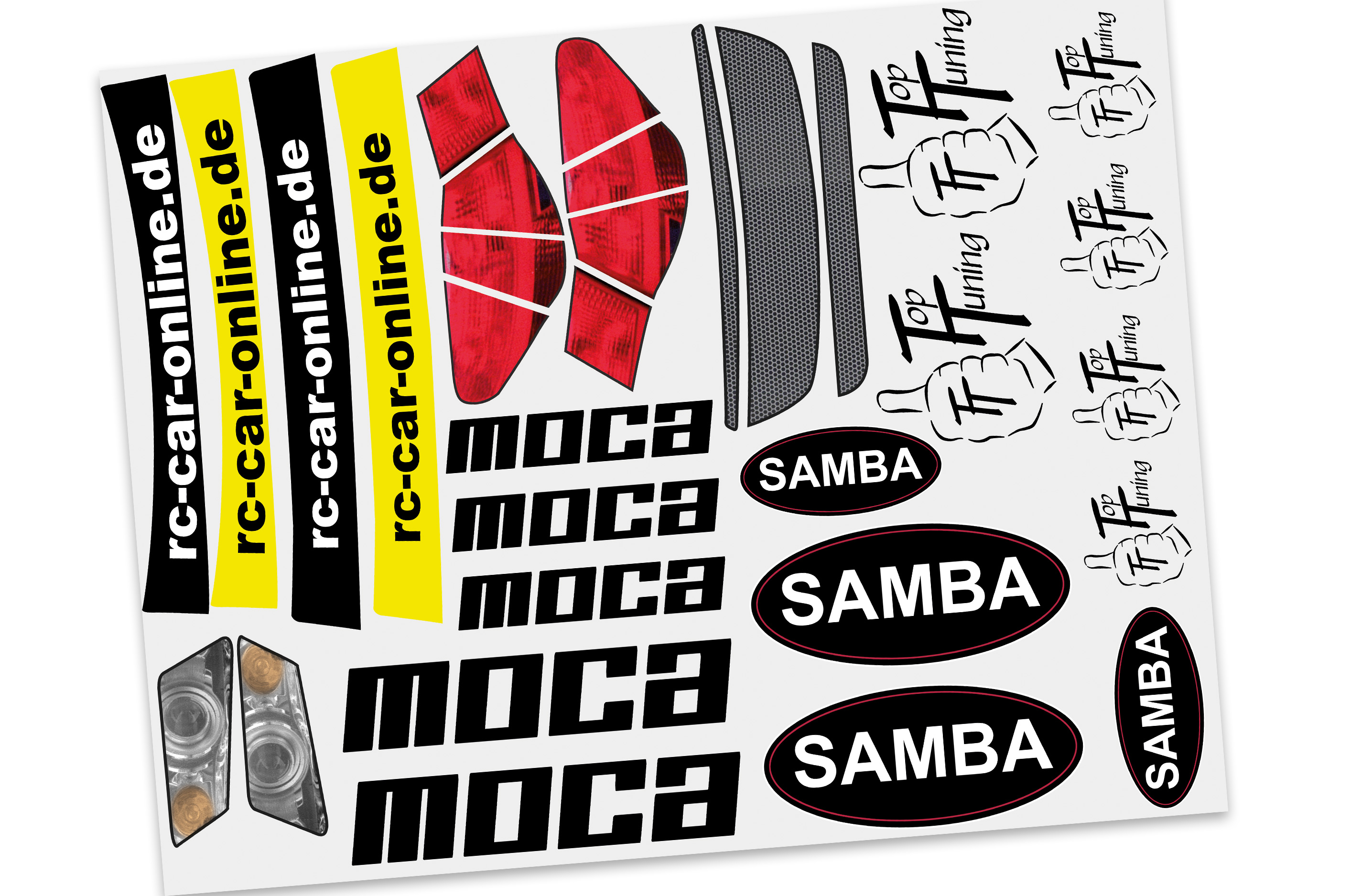 y1584 Samba Moca car specific decal