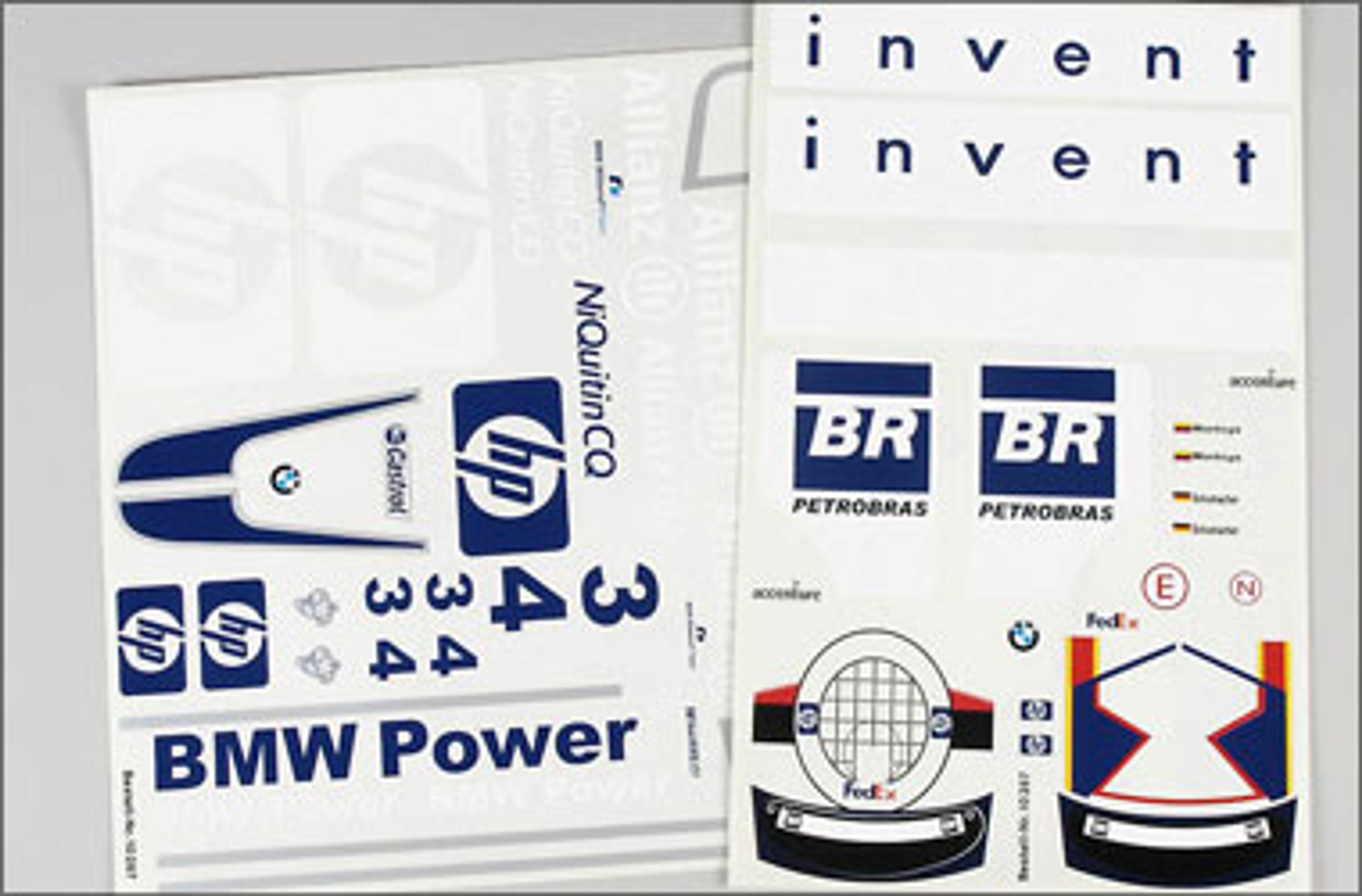 10267 FG Team decals HP-Castrol Formula 1 10267 FG Team decals HP-Castrol Formula 1