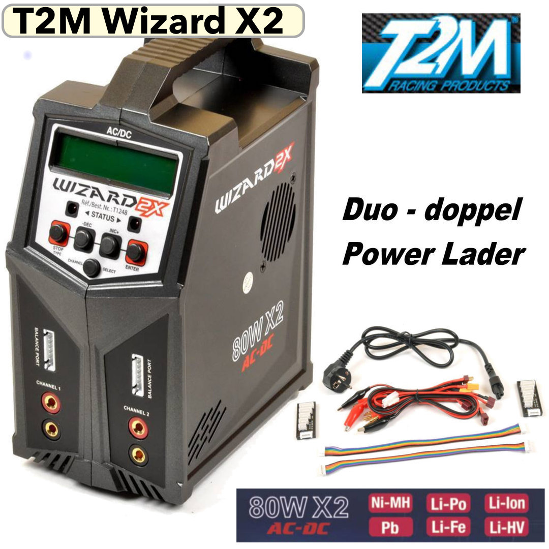T1248 Duo Ladegerät Wizard 2X, 1 Stück T1248 Duo Ladegerät Wizard 2X, 1 Stück