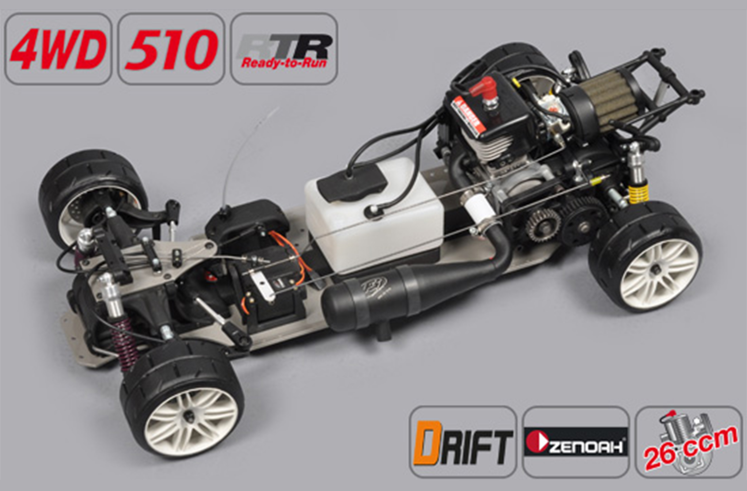 184200RZ FG Sportsline 4WD 510er Radstand DRIFT, Zenoah G260 Motor inkl. RTR 184200RZ FG Sportsline 4WD 510er Radstand DRIFT, Zenoah G260 Motor inkl. RTR