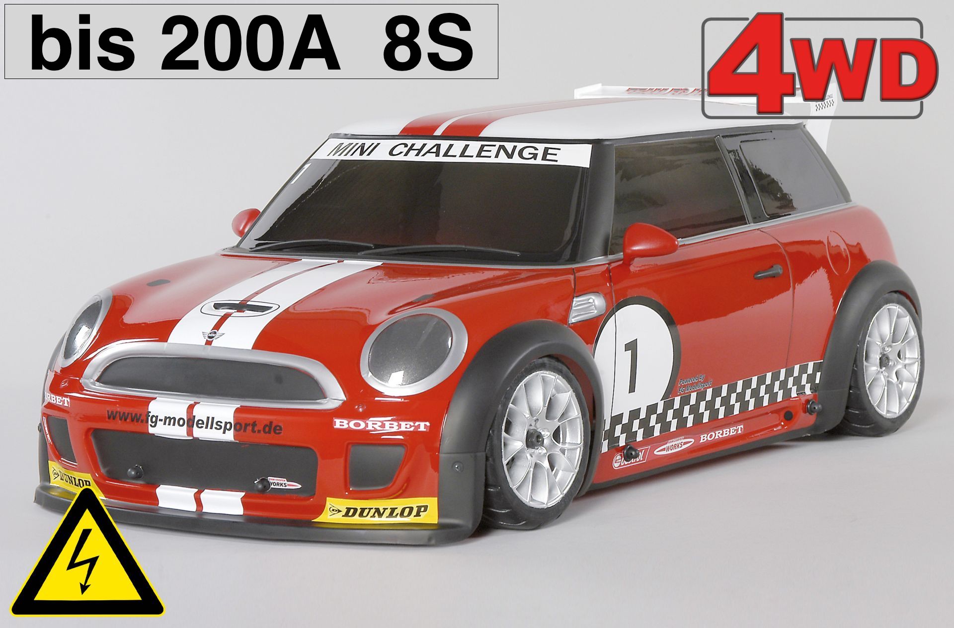 FG Sportsline 4WD-510 Electro Mini Cooper up to 200A/8S