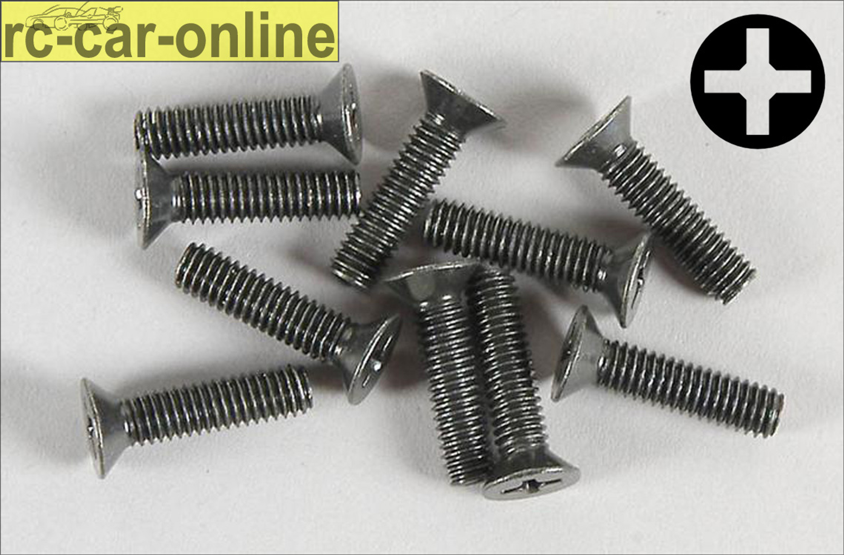 6718/14 FG Senkschraube mit Kreuzschlitz M4x14 mm, 10 Stück 6718/14 FG Senkschraube mit Kreuzschlitz M4x14 mm, 10 Stück