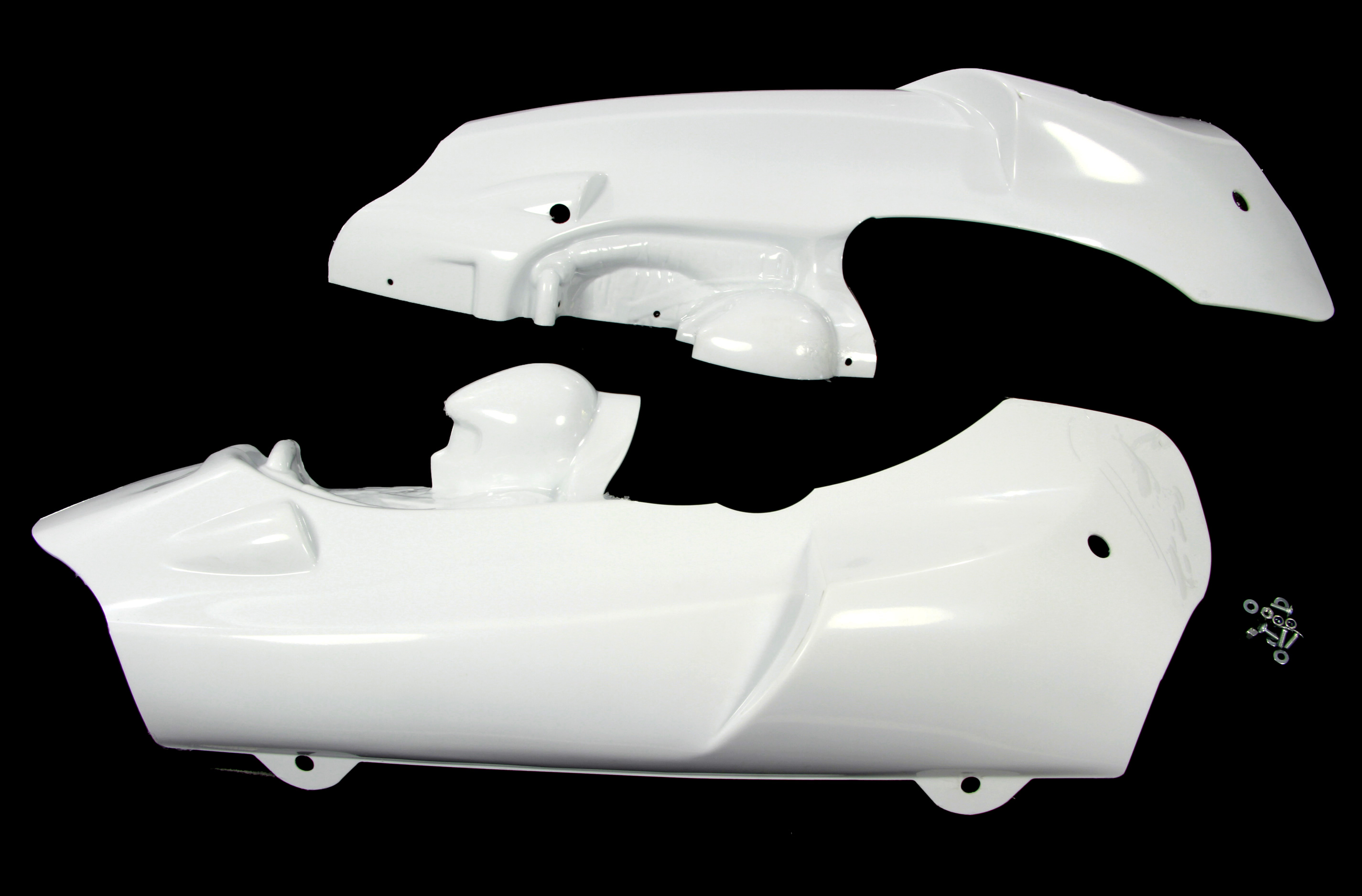 60100/01 FG Body shell Off-Road Buggy, white for 2WD