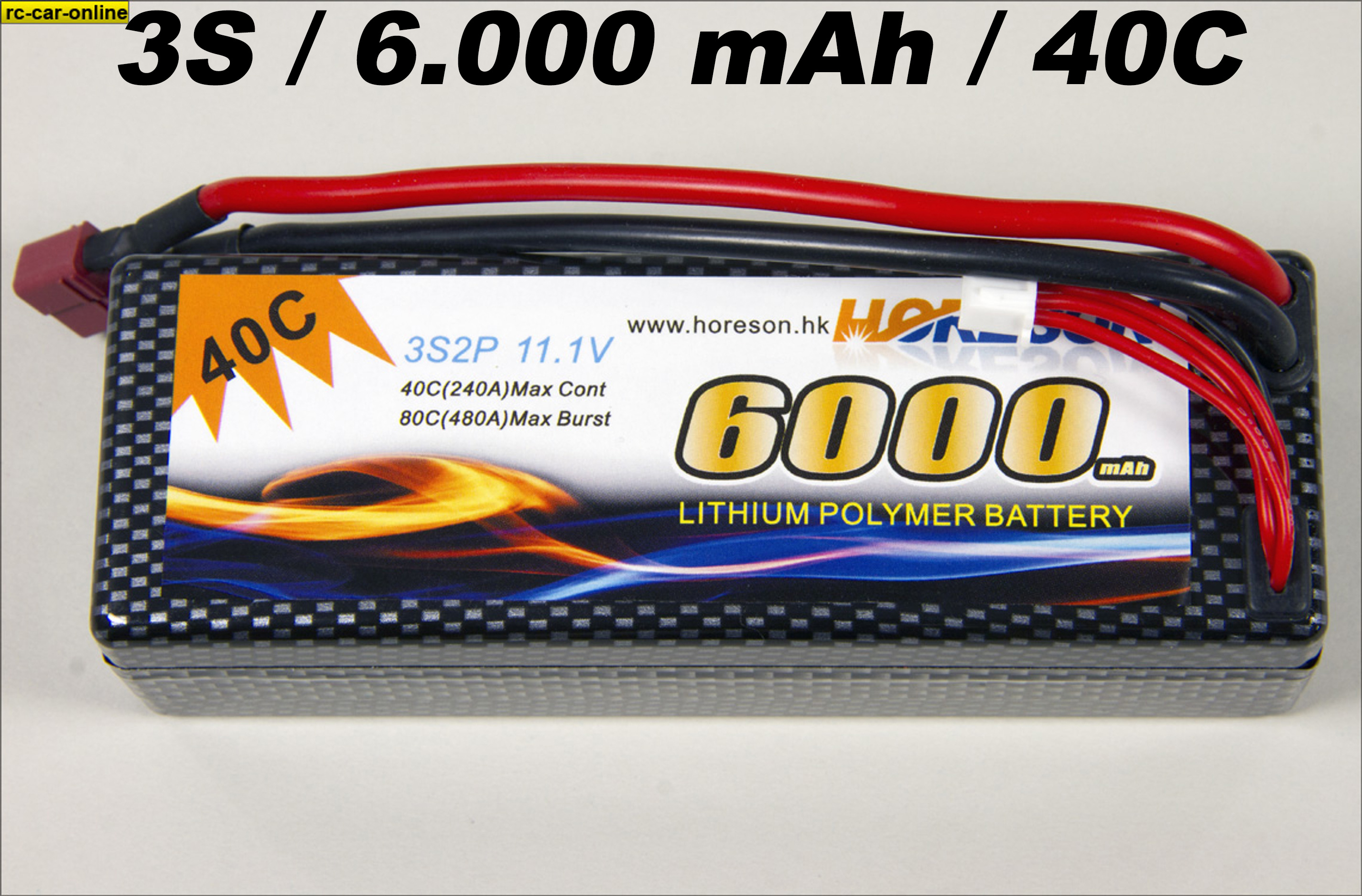 y1300/02 Rc-Car LiPo battery 3S/2P 6.000 mAh 11,1 V 40C