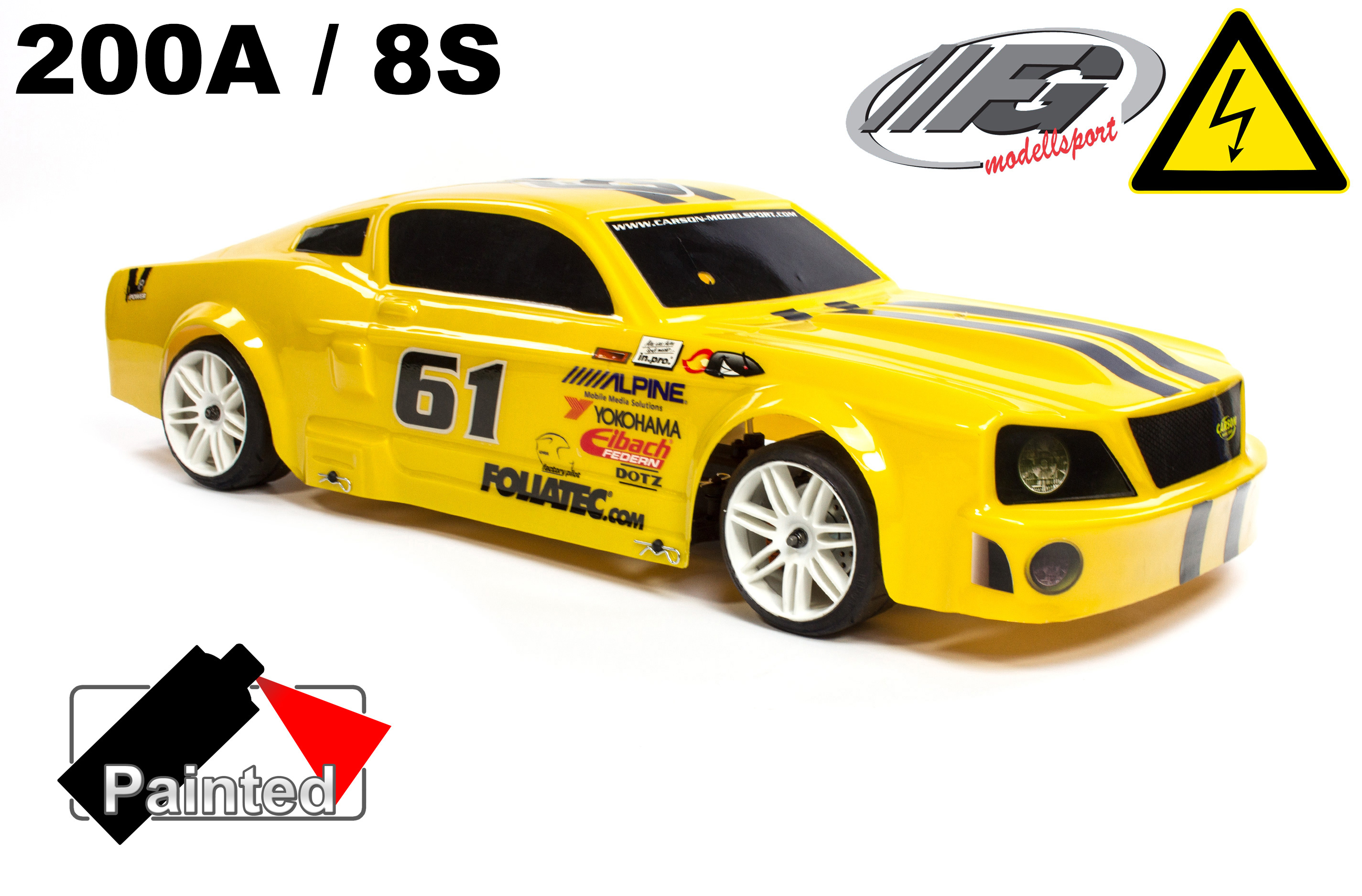 FG Sportsline 2WD-530 Electric painted Ford Mustang