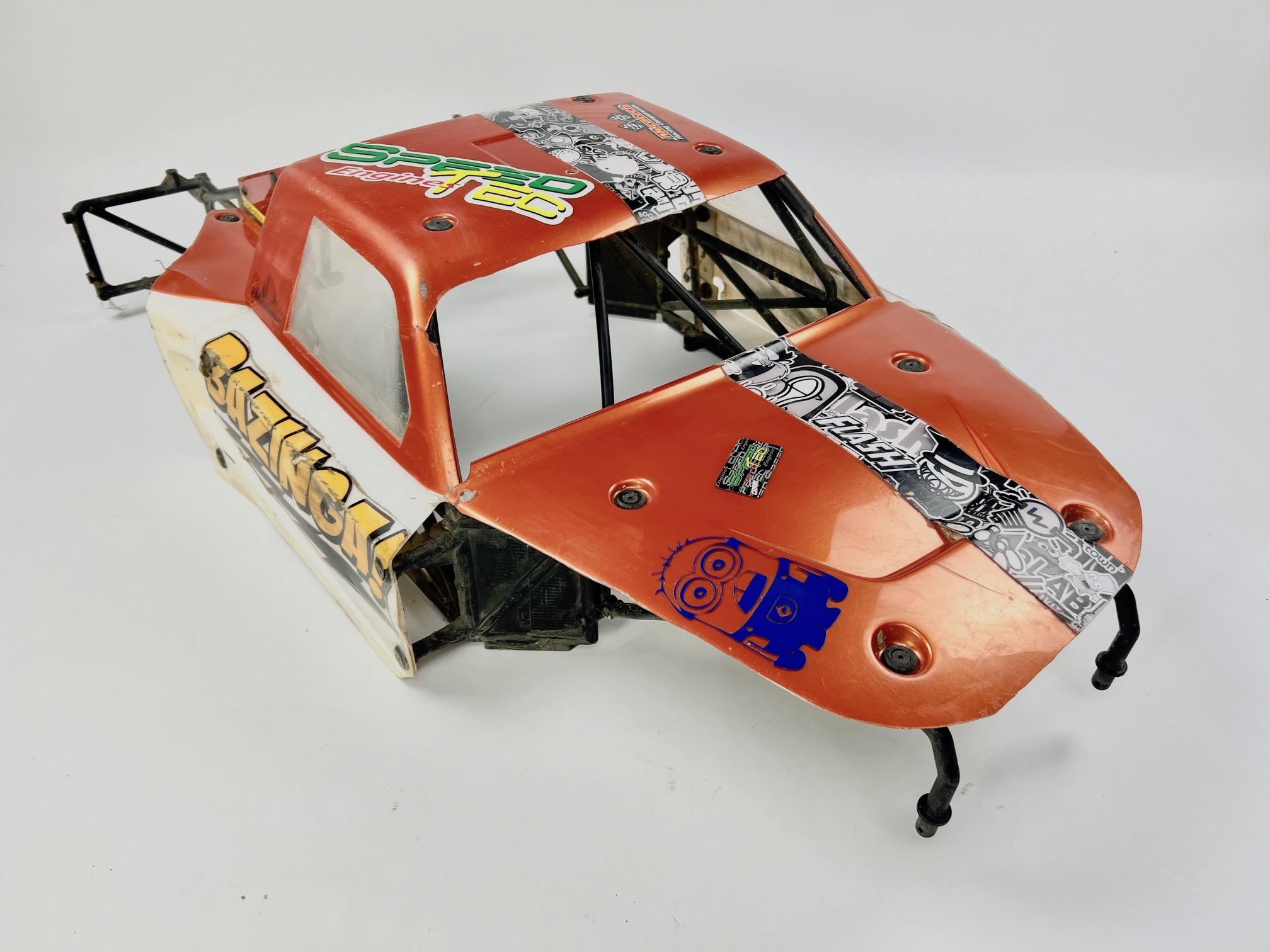 Losi 5ive-T Race body with cage, used