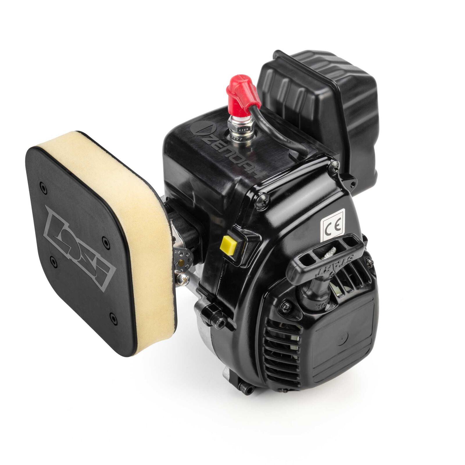LOS4101  Losi FJ350 35.2ccm 2Takt Motor mit Luftfilter, Kupplung und Schalldämpfer.