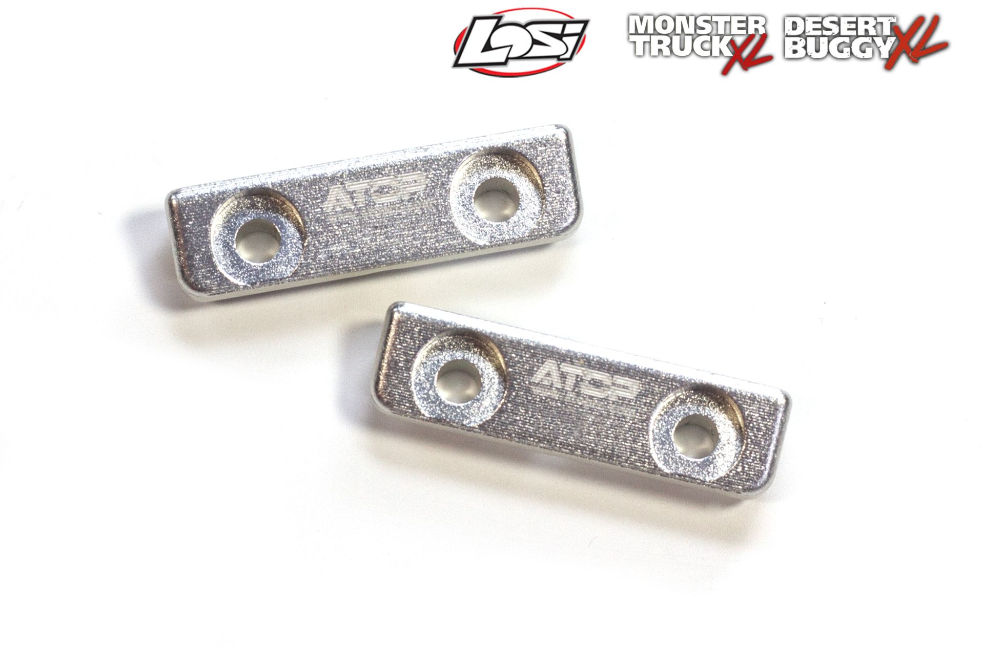 AT-5T020/01 - 0236  ATOP Aluminium Servoklammern für Serienservos Losi, Savöx 235/236, 2 Stück