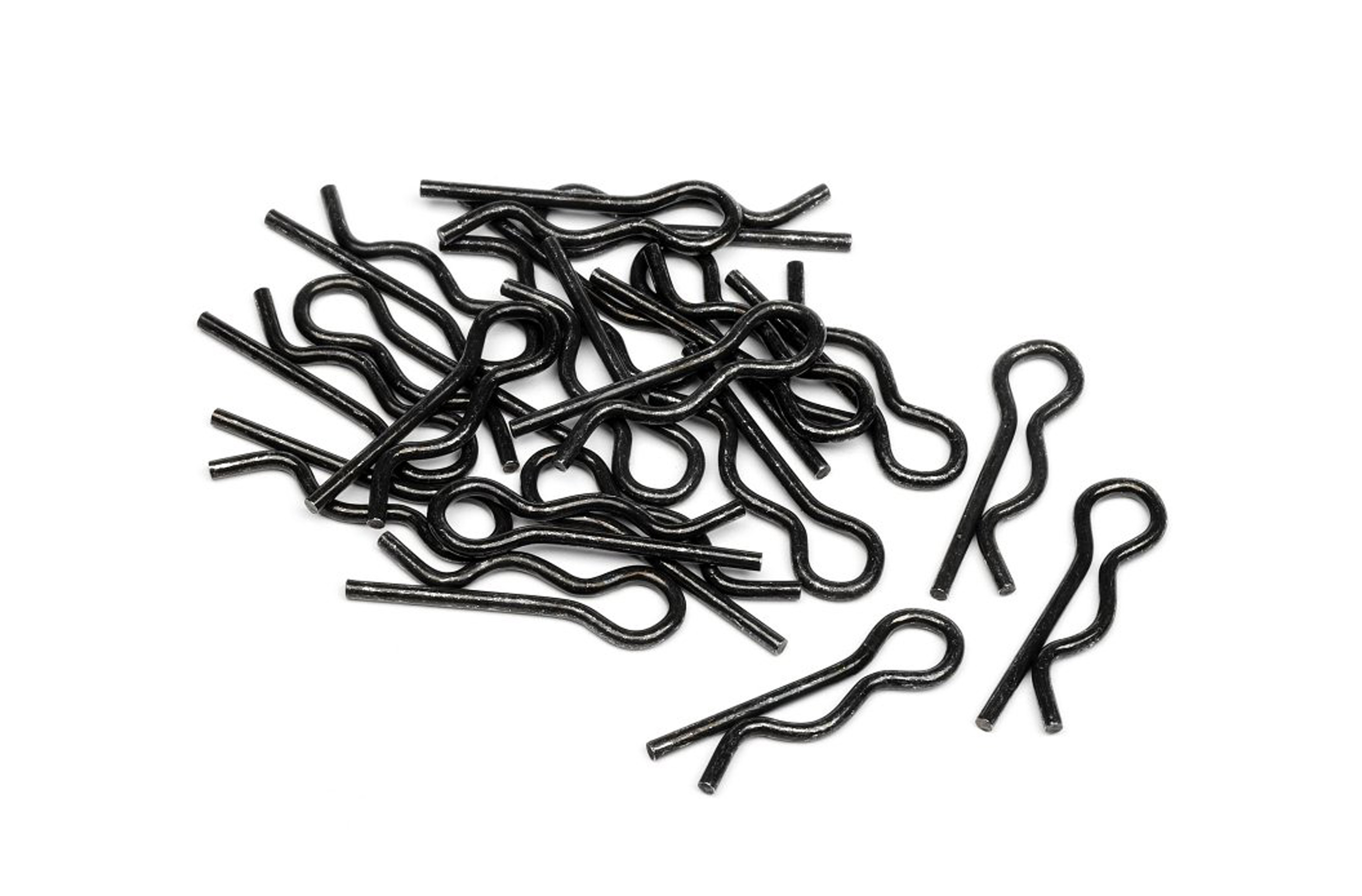 75106 HPI Karosserieklammern 6 mm, schwarz 75106 HPI Karosserieklammern 6 mm, schwarz