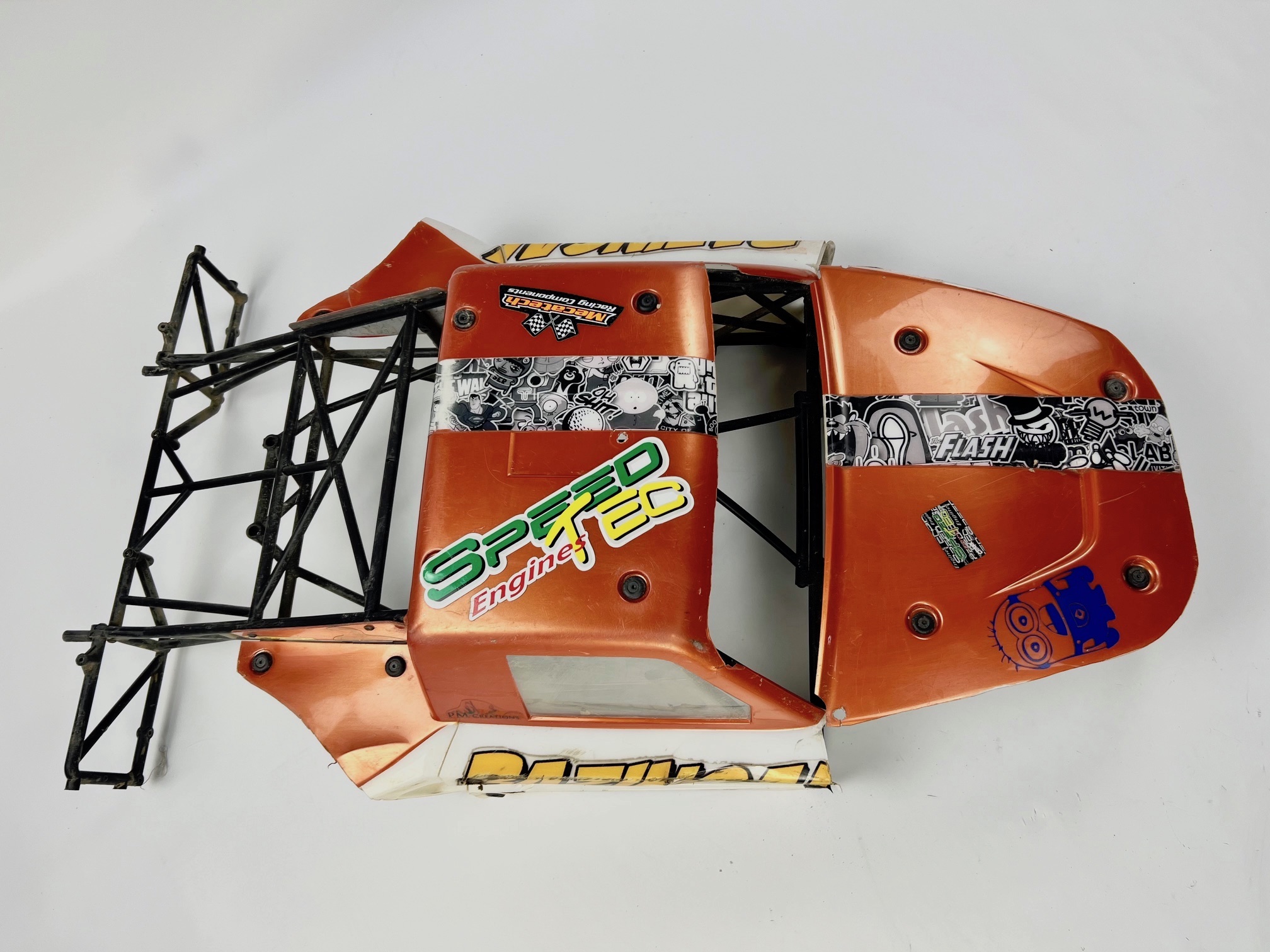 Losi 5ive-T Race body with cage, used