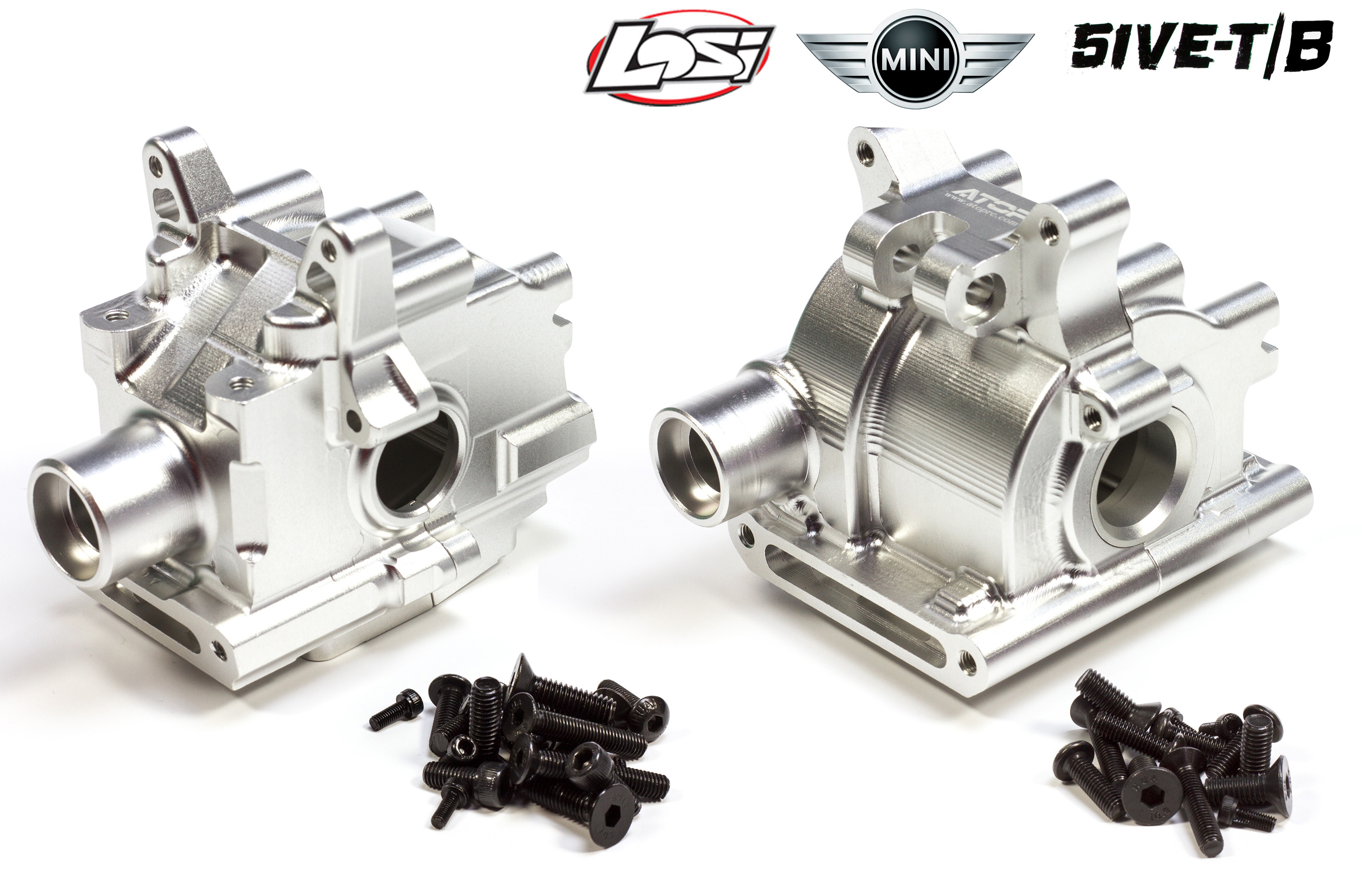 AT-5T015/16 ATOP Aluminum front and rear transmission case Losi 5ive-T/2.0/B and Mini