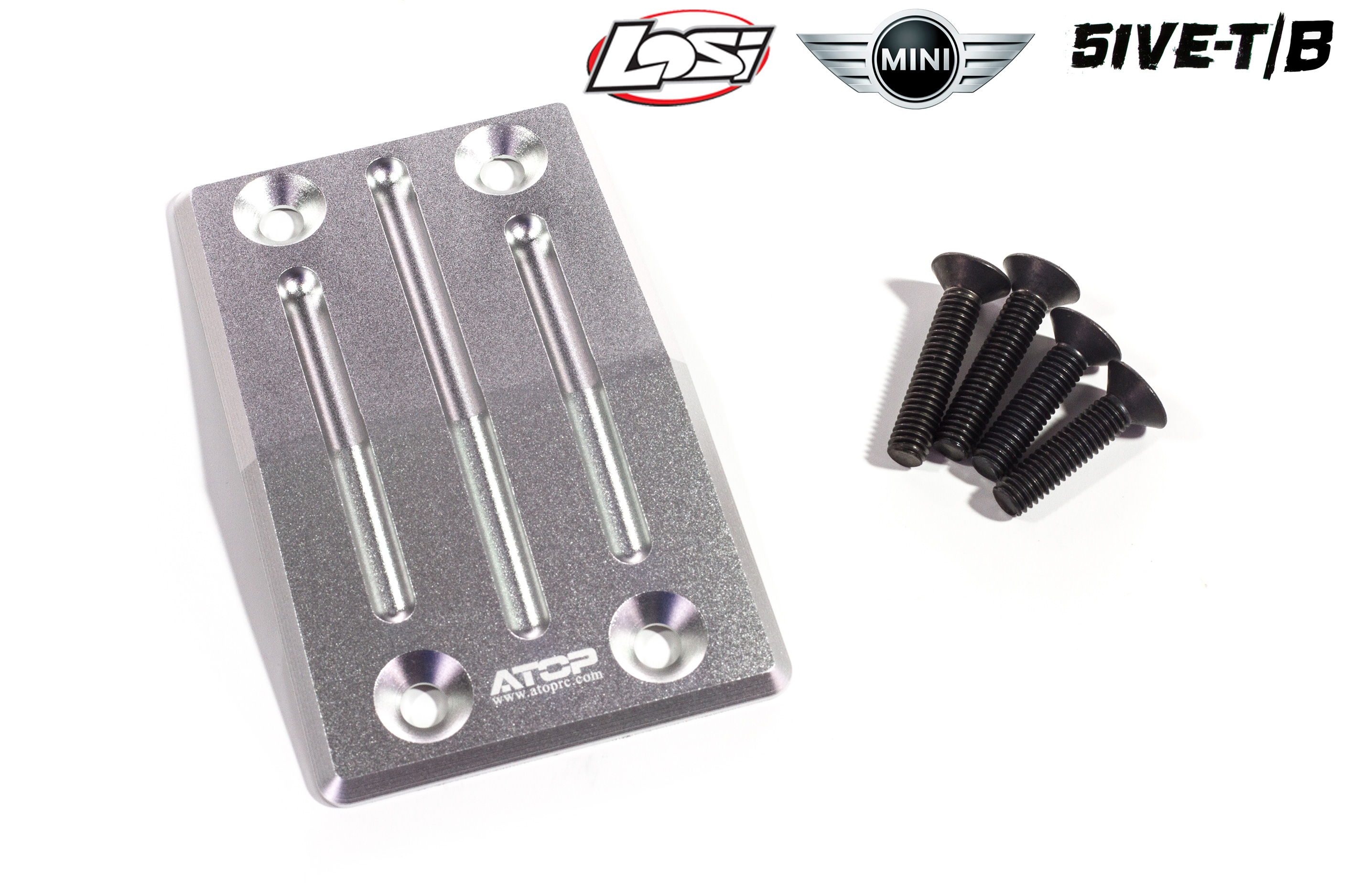 AT-5T006 ATOP Aluminum front skid plate Losi 5ive-T/2.0/B and Mini