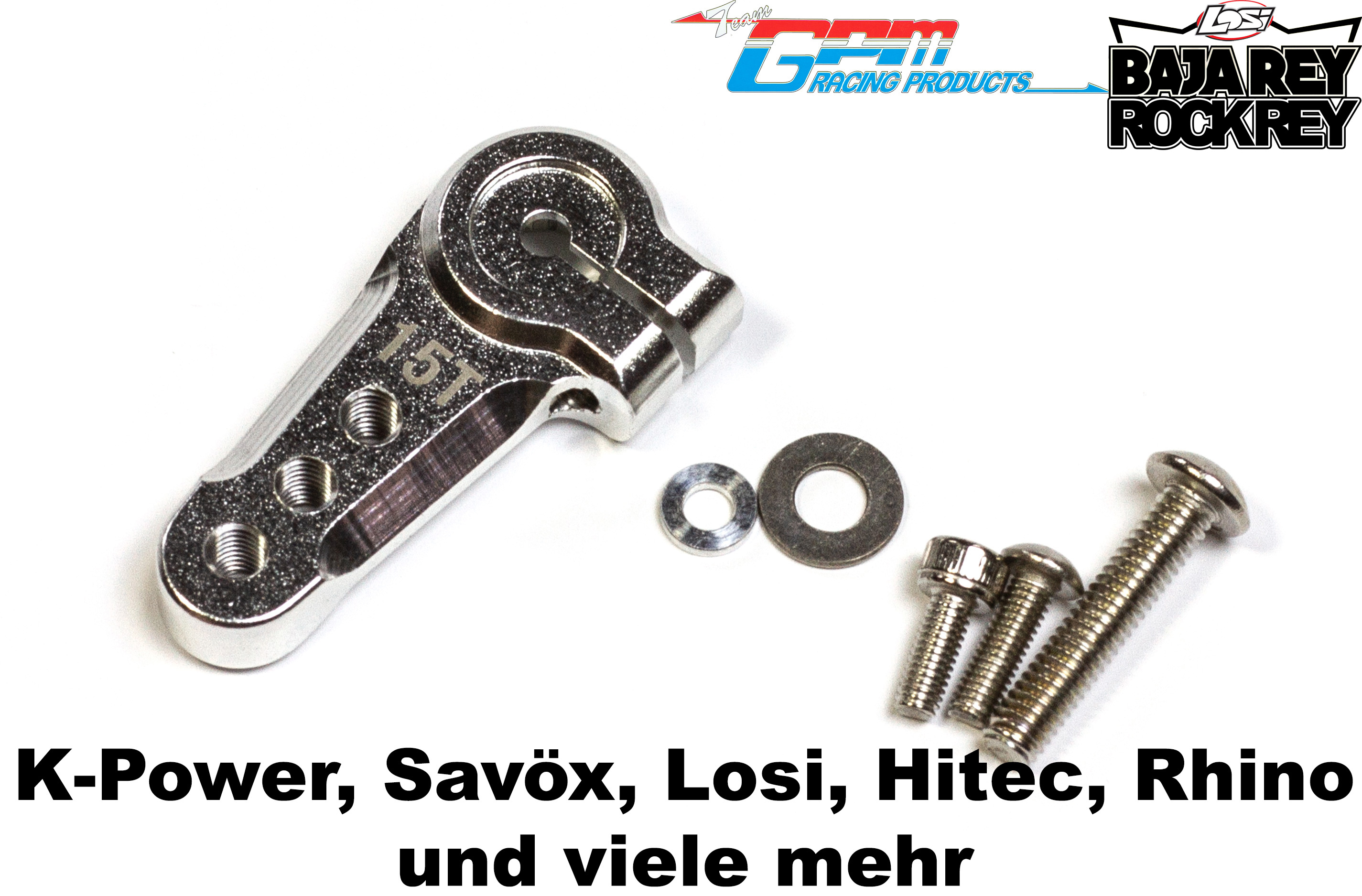 SB015TSH GPM Aluminium Split Servoarm für 15 Zähne Welle SB015TSH GPM Aluminium Split Servoarm für 15 Zähne Welle
