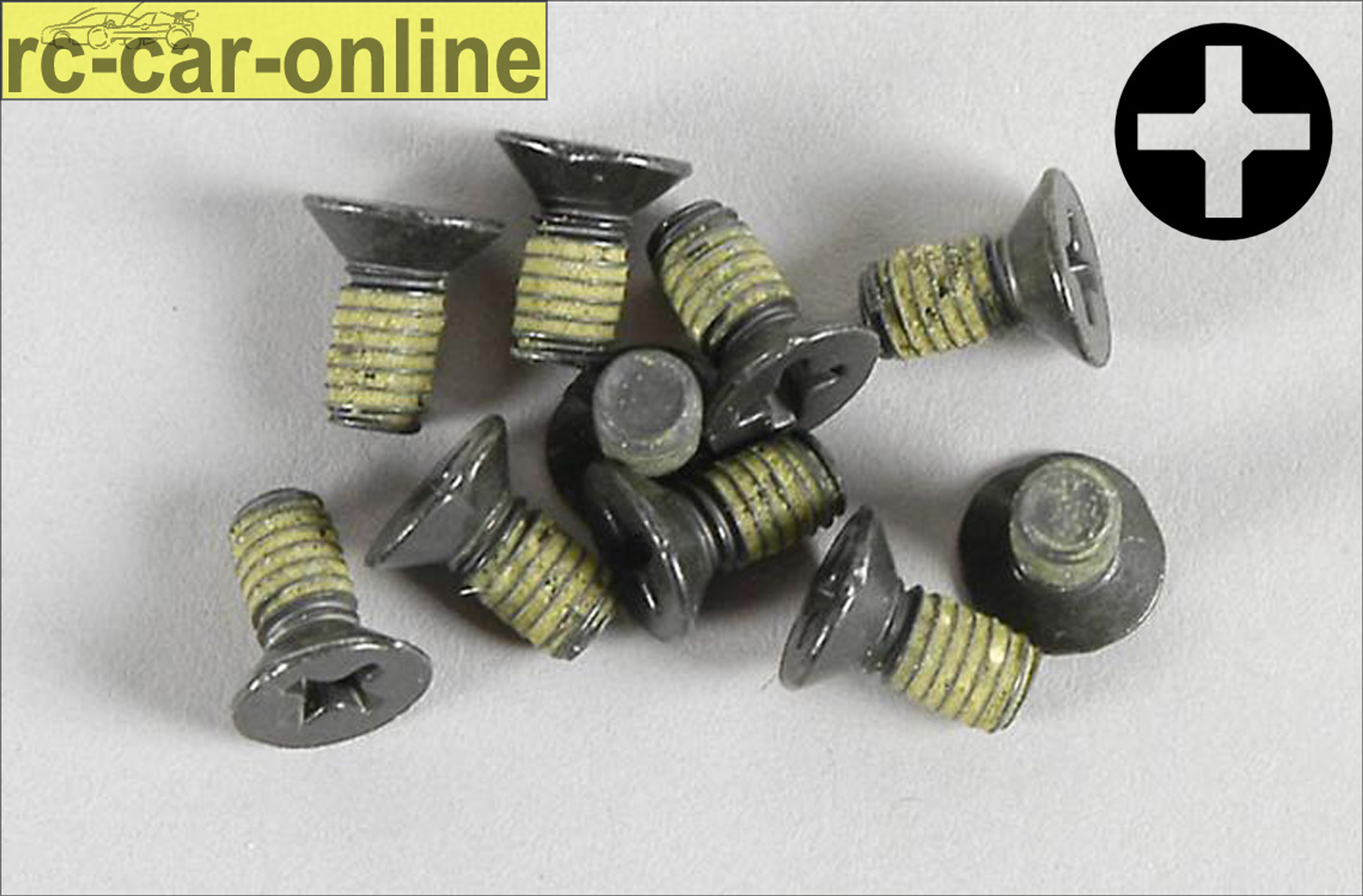 6718/09 FG Countersunk screw with cross recess M4x9 mm, 10 pieces