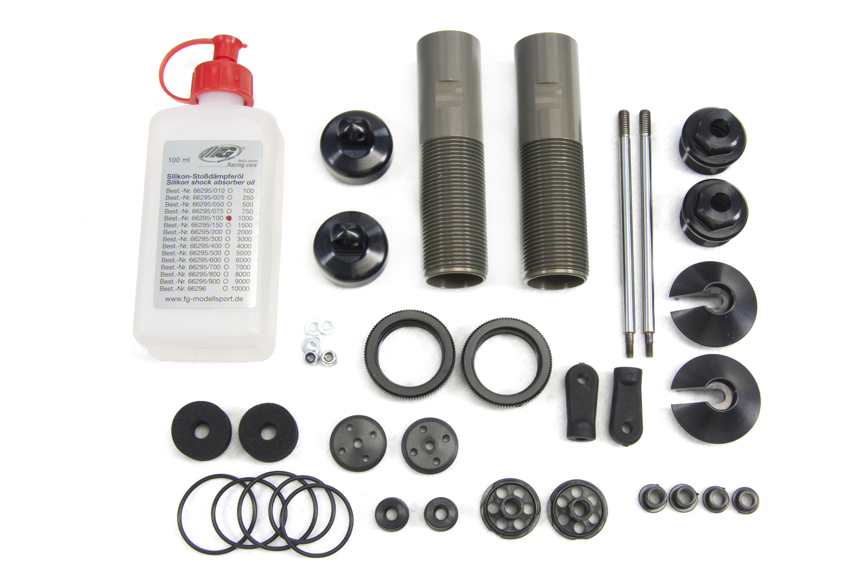 67320 FG Aluminium shock absorber long, Ø24x210mm Leopard 2WD/4WD 67320 FG Aluminium shock absorber long, Ø24x210mm Leopard 2WD/4WD