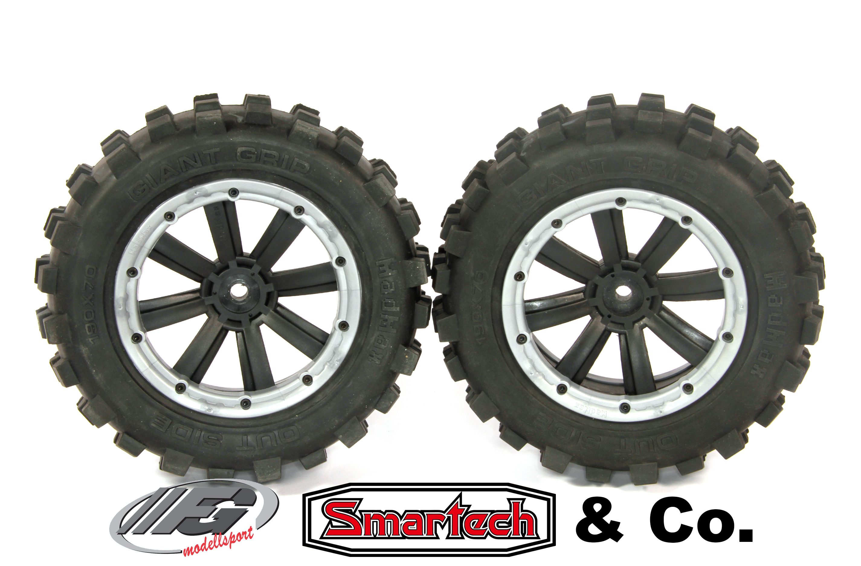 y1404/01 MadMax GIANT GRIP tires for FG/Smartech and other (18 mm square drive)