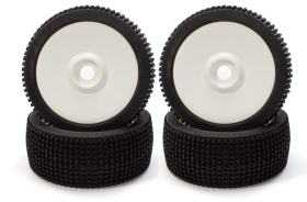 HURRAX extreme Race tires glued on GRP Disc rim 24 mm hex 4 pieces HURRAX extreme Race tires glued on GRP Disc rim 24 mm hex 4 pieces