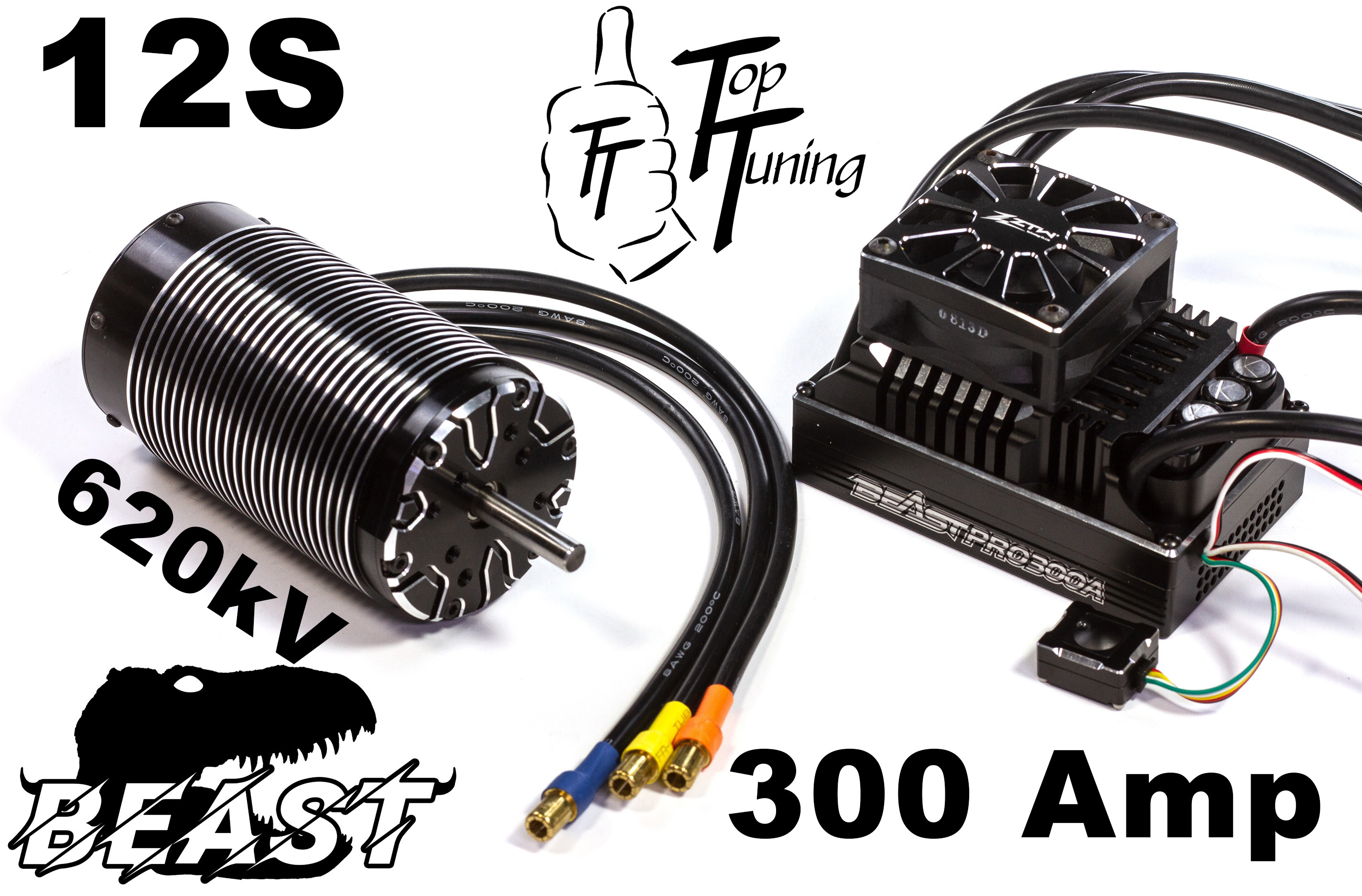 y1549/01 TT Beast Pro 300A 12S ESC with TT70120 620KV Brushless motor y1549/01 TT Beast Pro 300A 12S ESC with TT70120 620KV Brushless motor