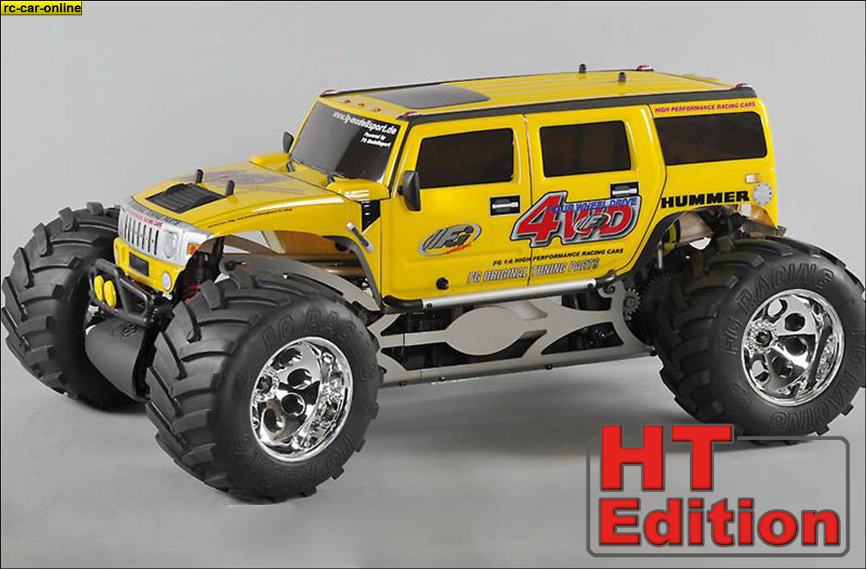 FG Monster Hummer WB535 4WD HT-Edition with yellow Body Shell