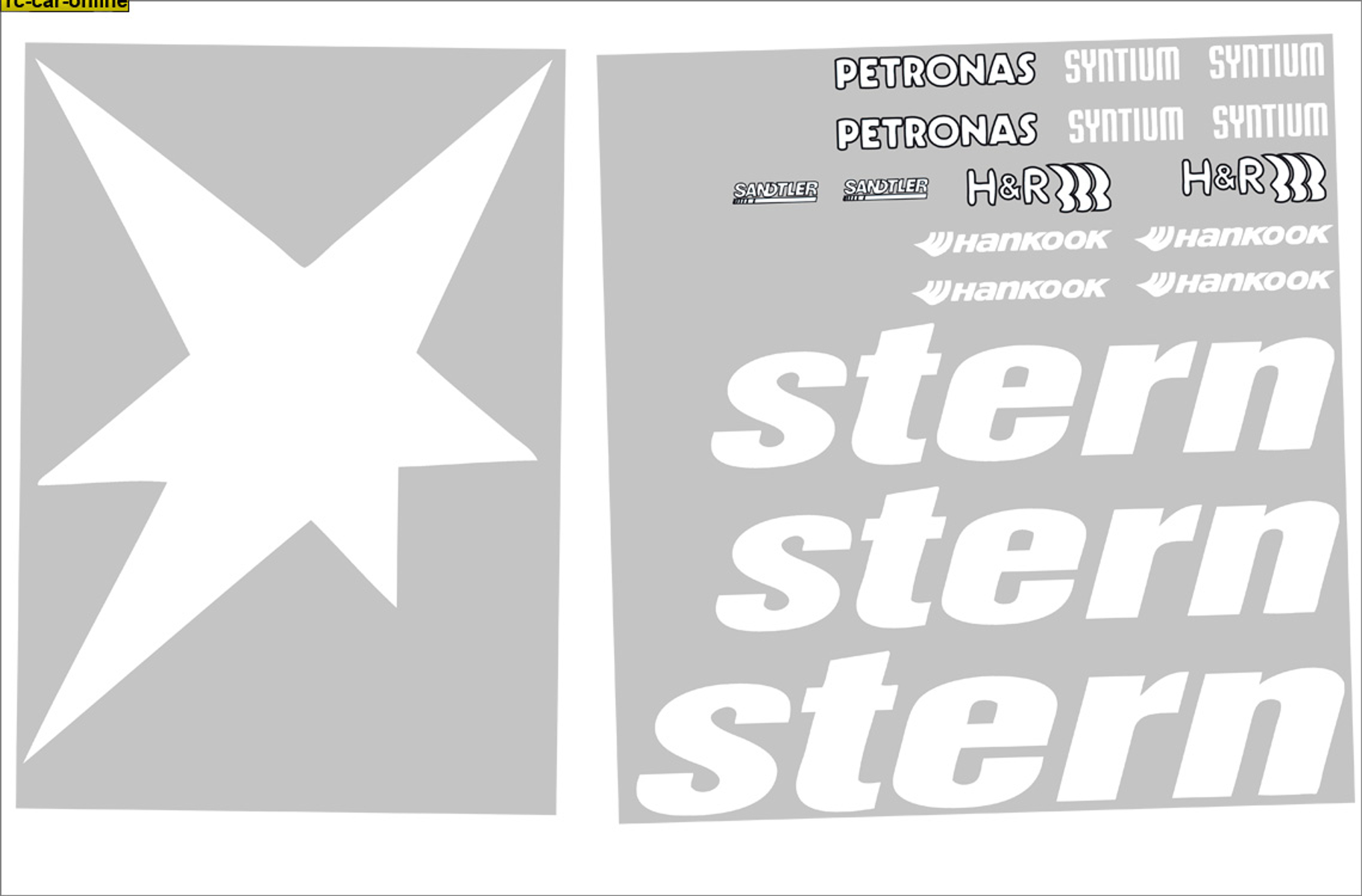 y3002 Stern DTM Team decals sheet