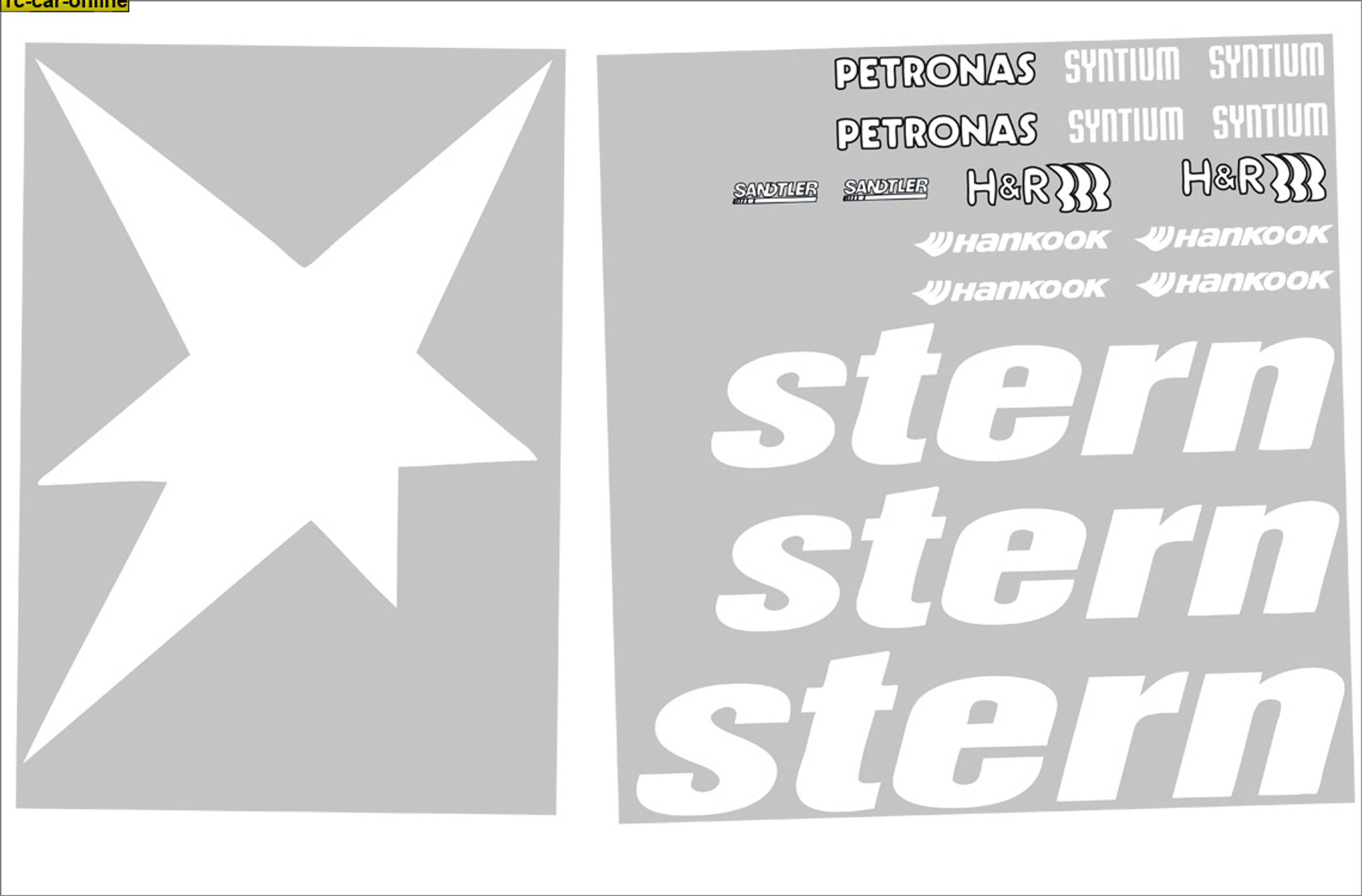 y3002 Stern DTM Team decals sheet y3002 Stern DTM Team decals sheet