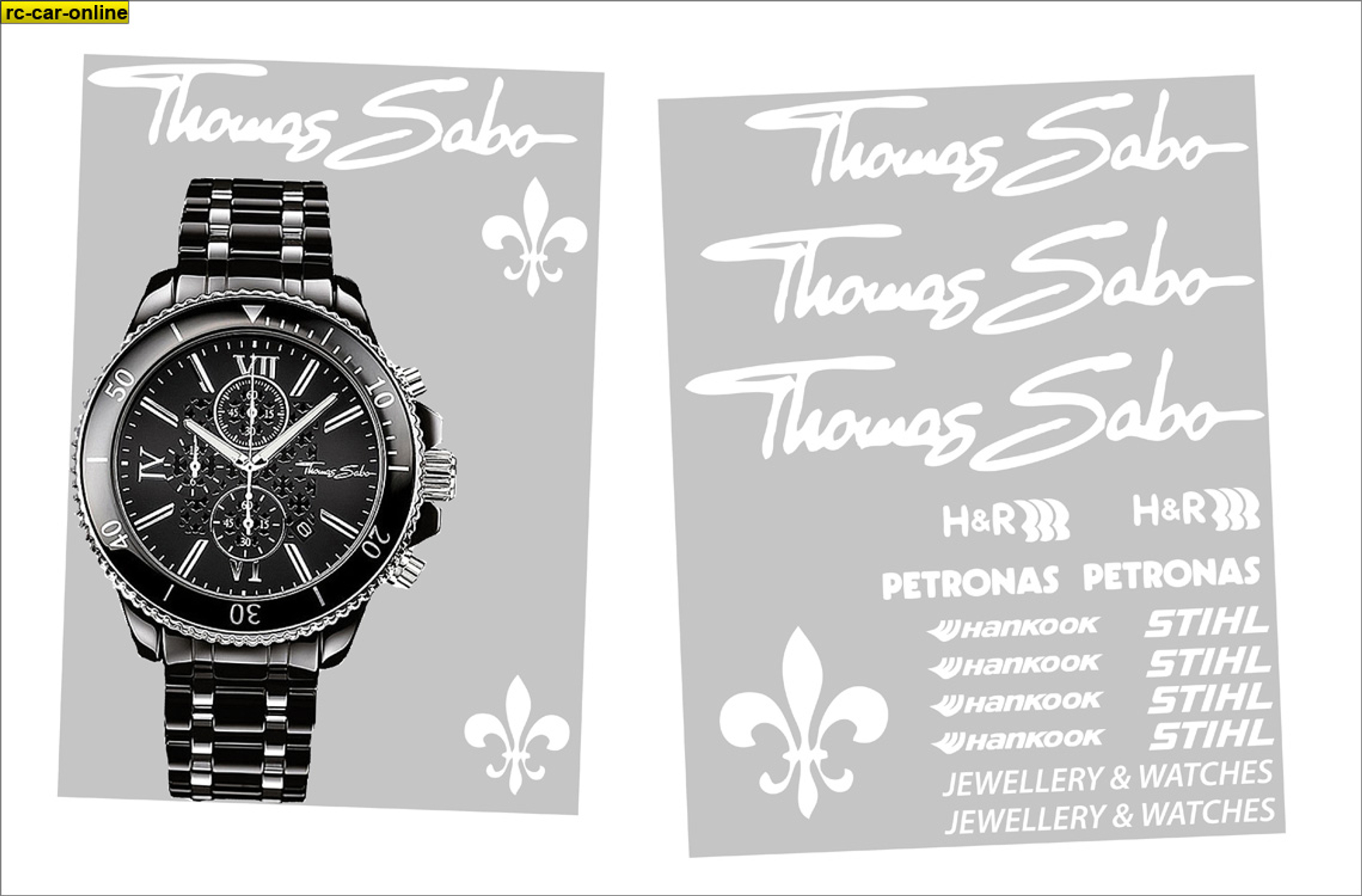 y3003 Thomas Sabo DTM decal sheet y3003 Thomas Sabo DTM decal sheet