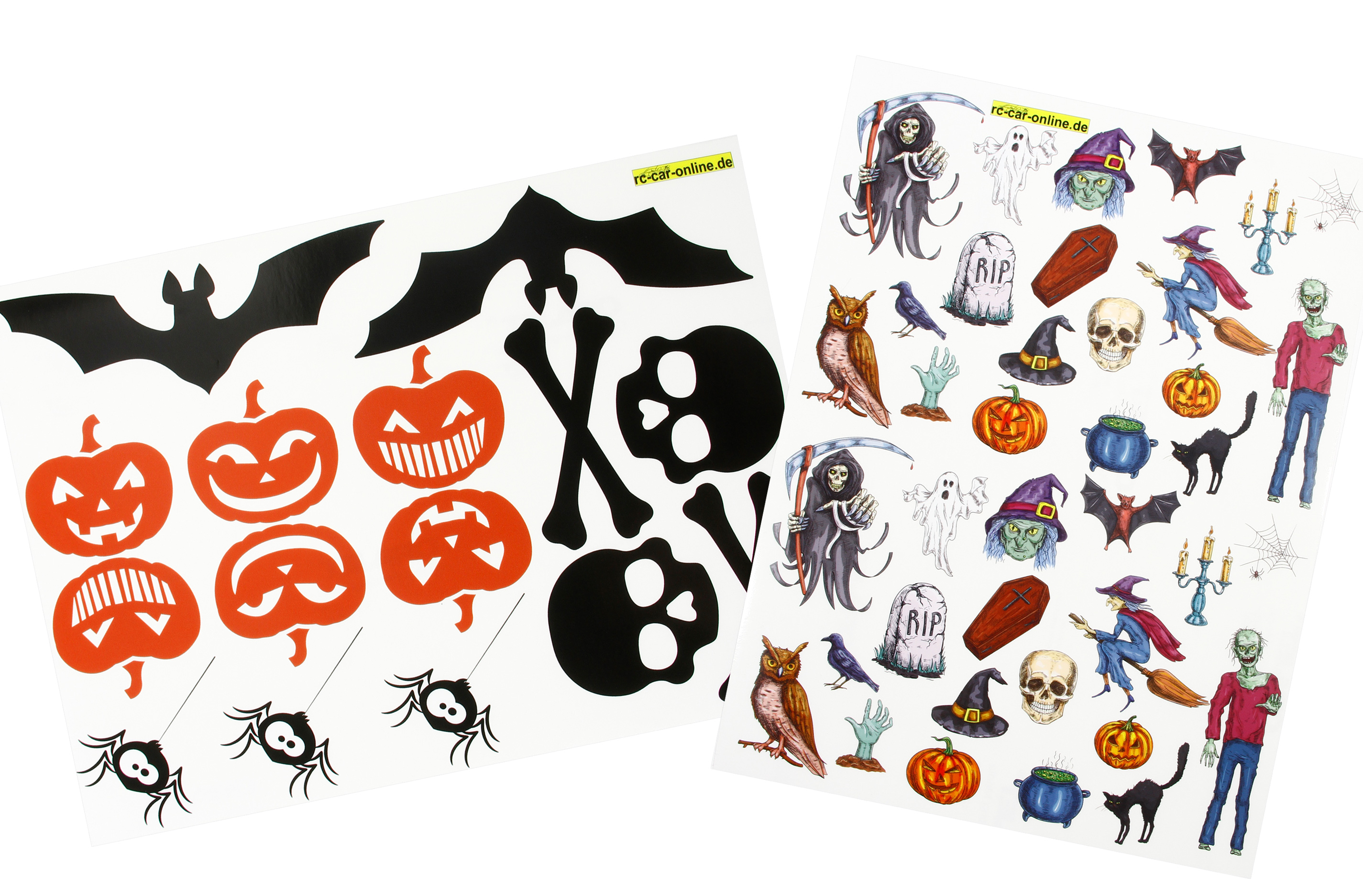 y3012 Halloween decals sheet, two versions to choose from y3012 Halloween decals sheet, two versions to choose from