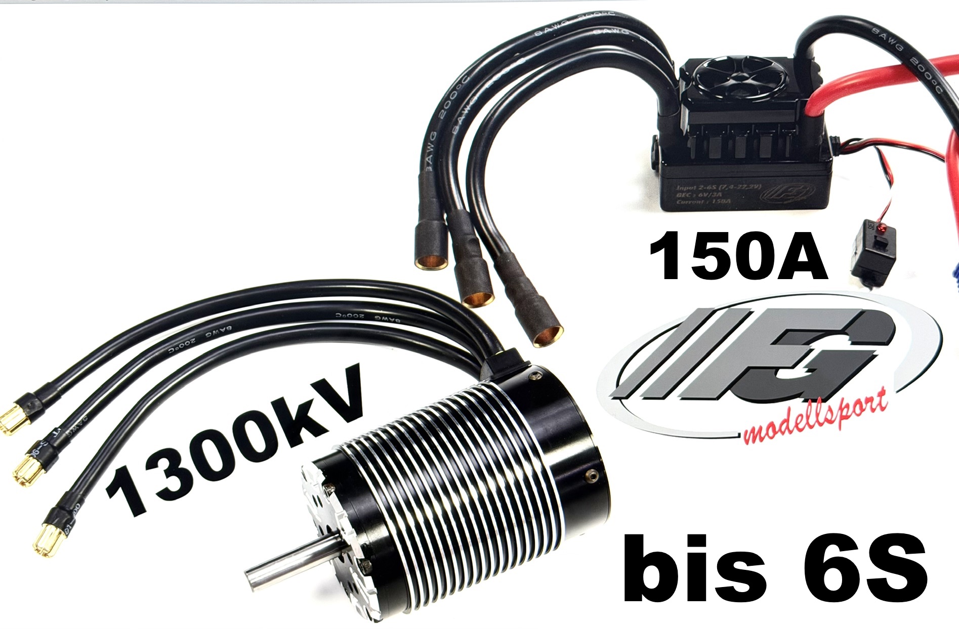 150A ESC   Motor 6S