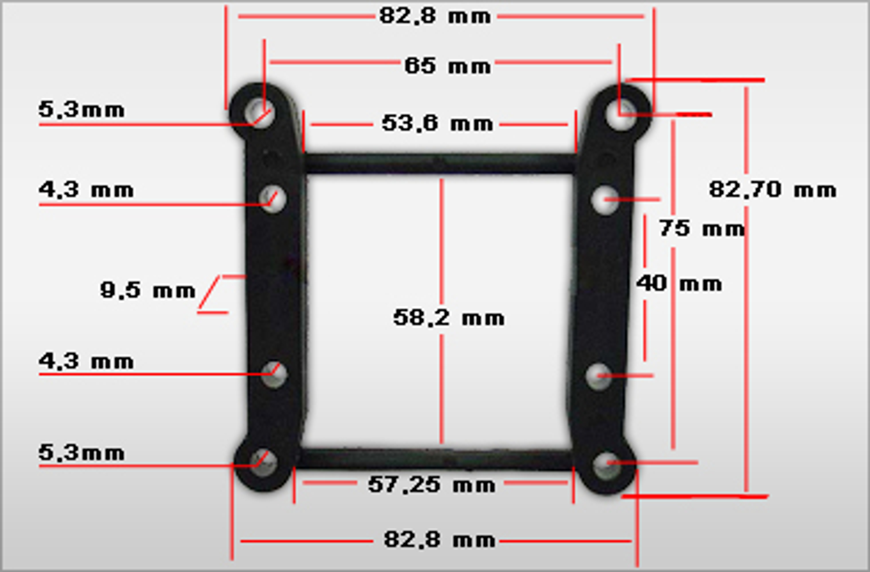 7068 FG Rear axle riser plate - 1pce. 7068 FG Rear axle riser plate - 1pce.
