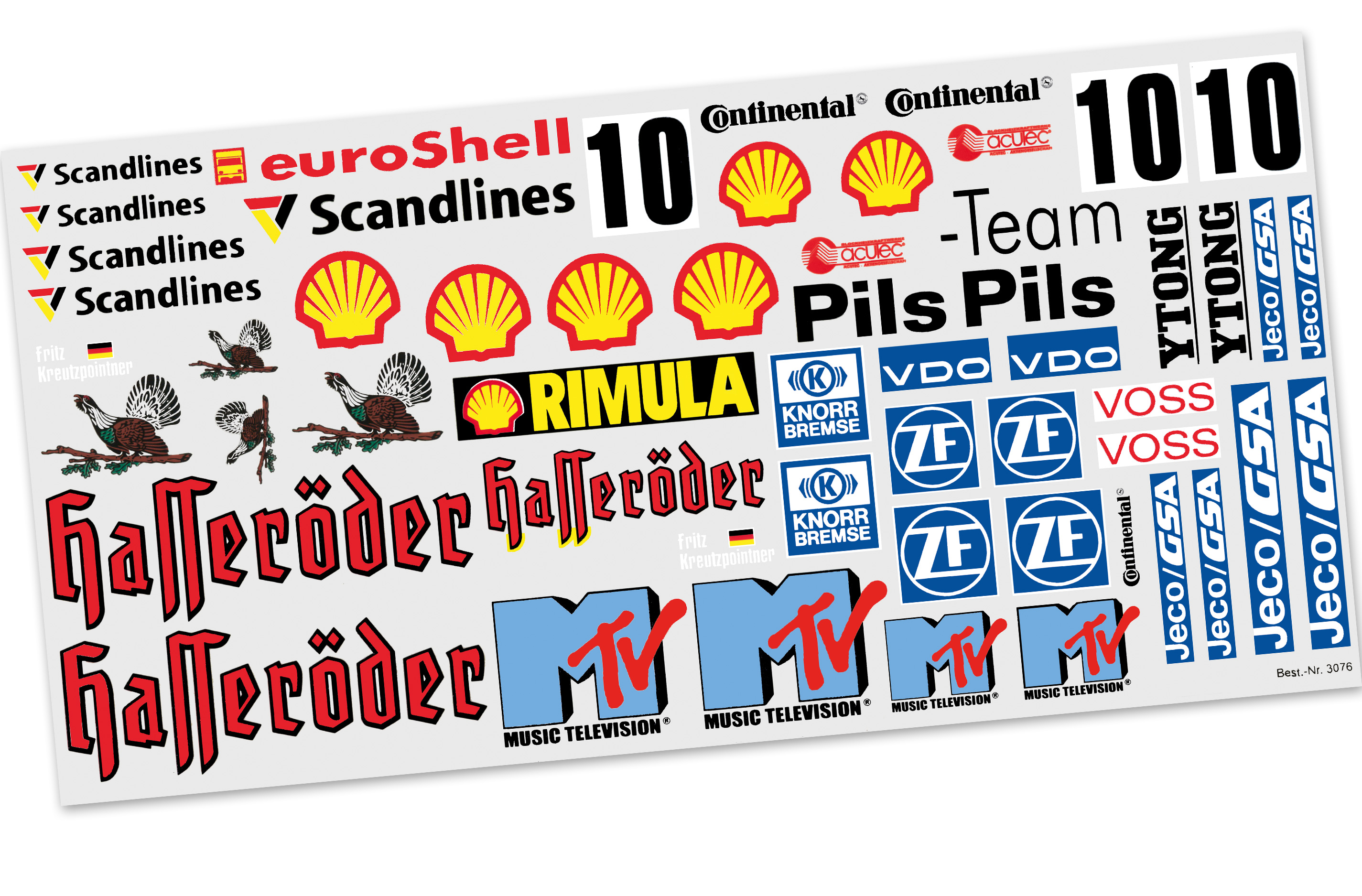 3076 FG Team decals MAN-Truck 3076 FG Team decals MAN-Truck