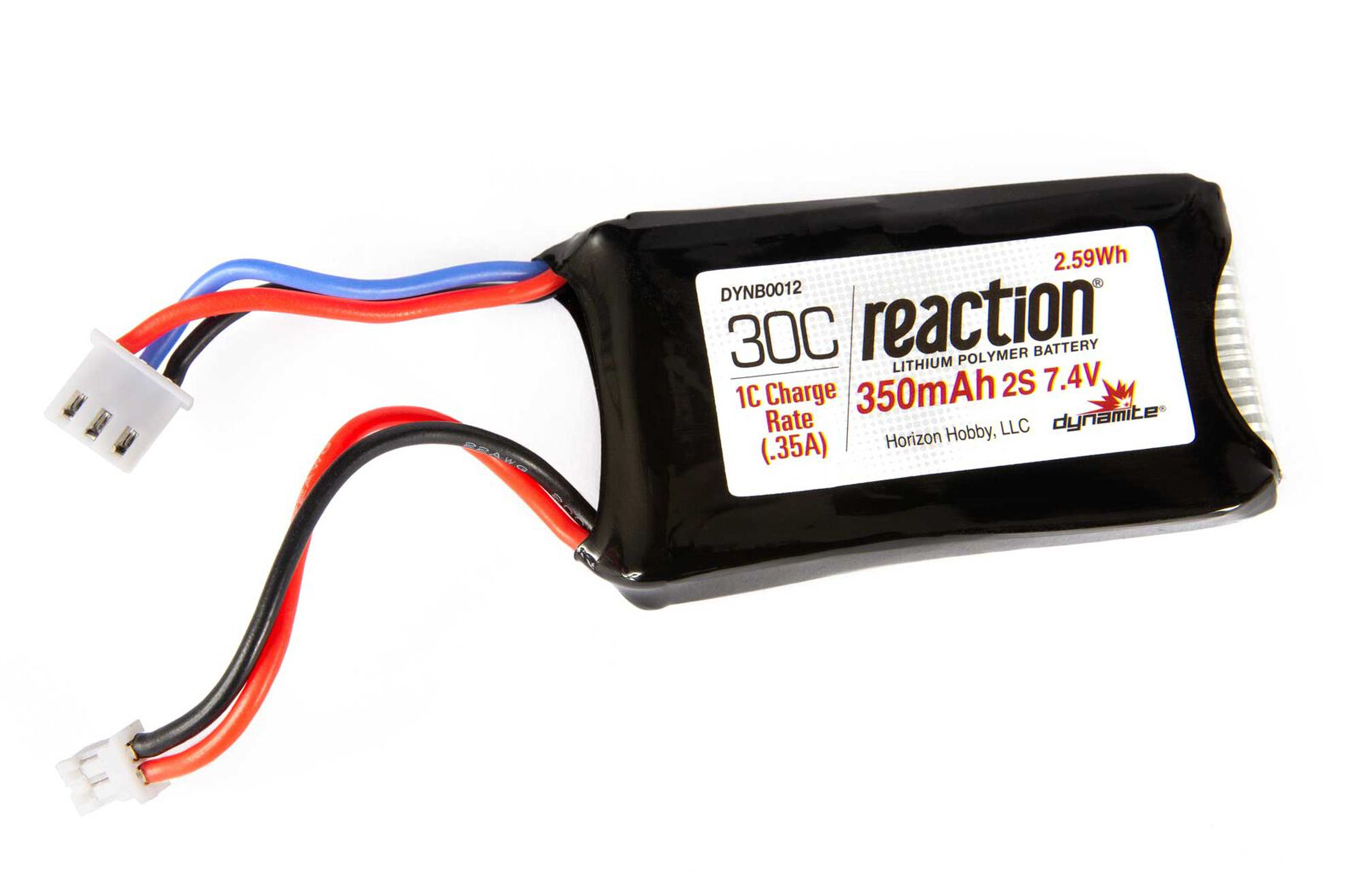 DYNB0012 Dynamite 7.4v 350mAh 2S LiPo Battery: SCX24 PH 2.0 DYNB0012 Dynamite 7.4v 350mAh 2S LiPo Battery: SCX24 PH 2.0