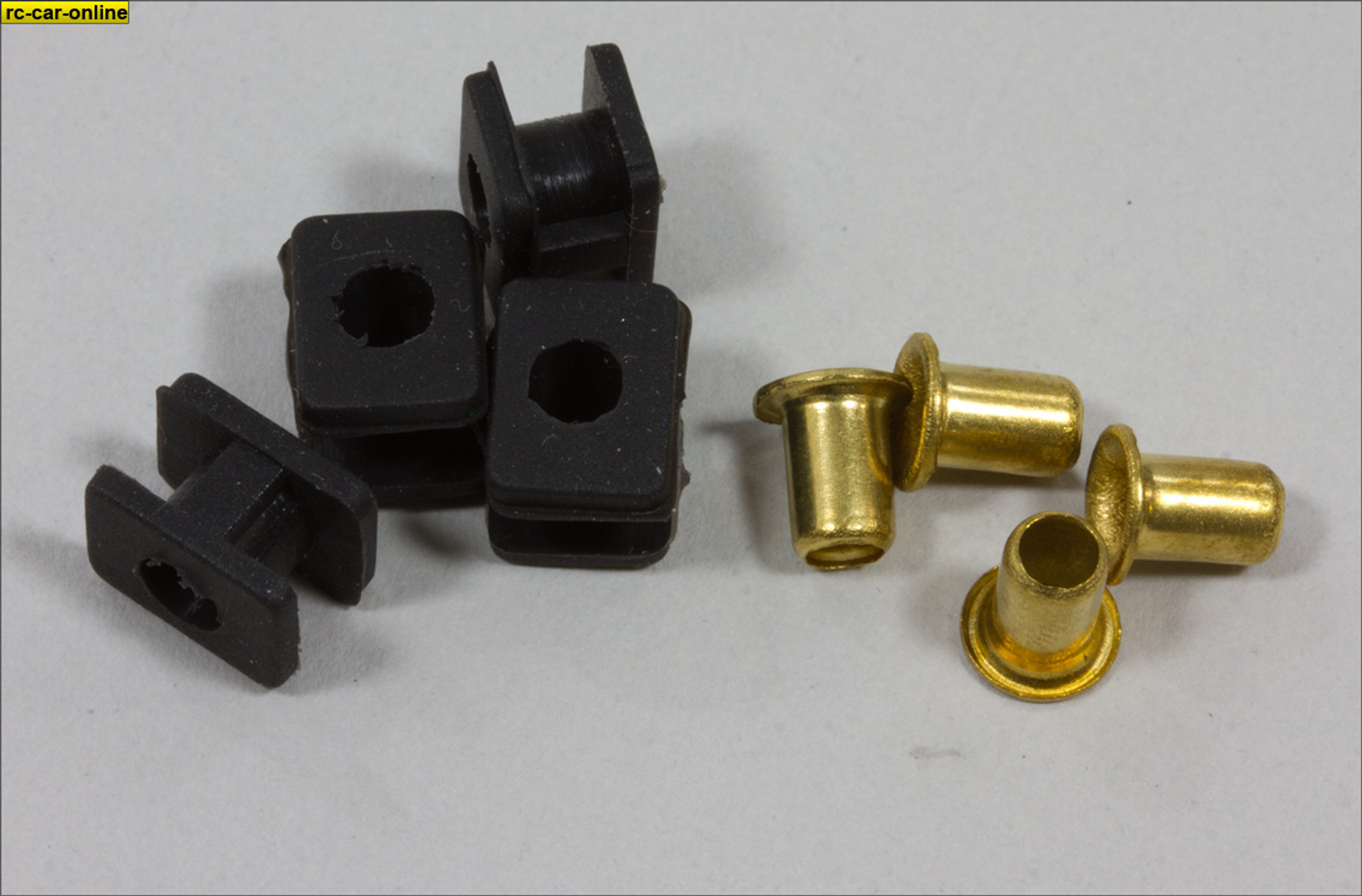 y0750/03 Dämpfungsgummis mit Hülsen für Orange Power und S8203 Servo, Set y0750/03 Dämpfungsgummis mit Hülsen für Orange Power und S8203 Servo, Set