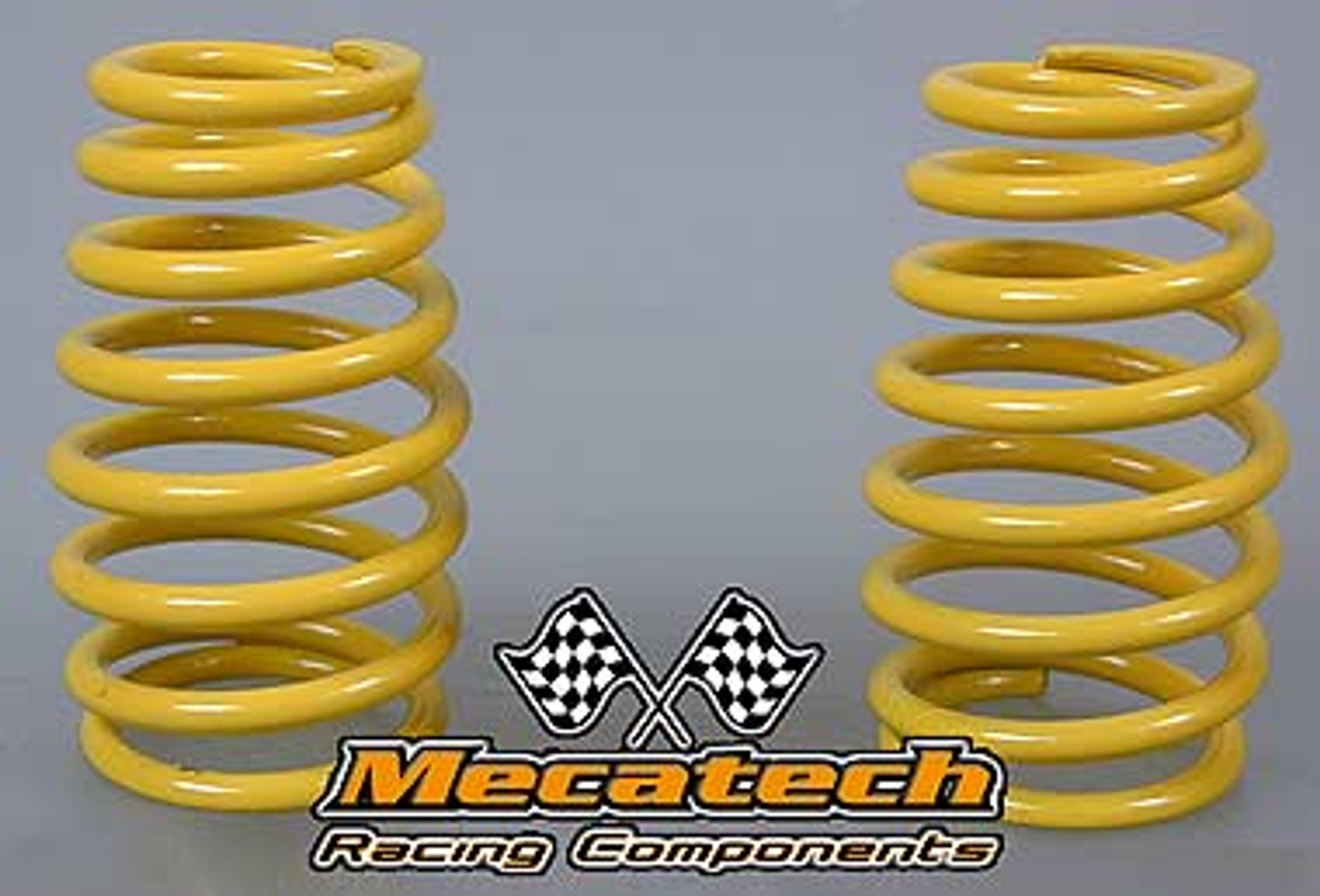2009-04 Cask shaped springs for Mecatech Klick-Shocks, yellow 2,8 mm
