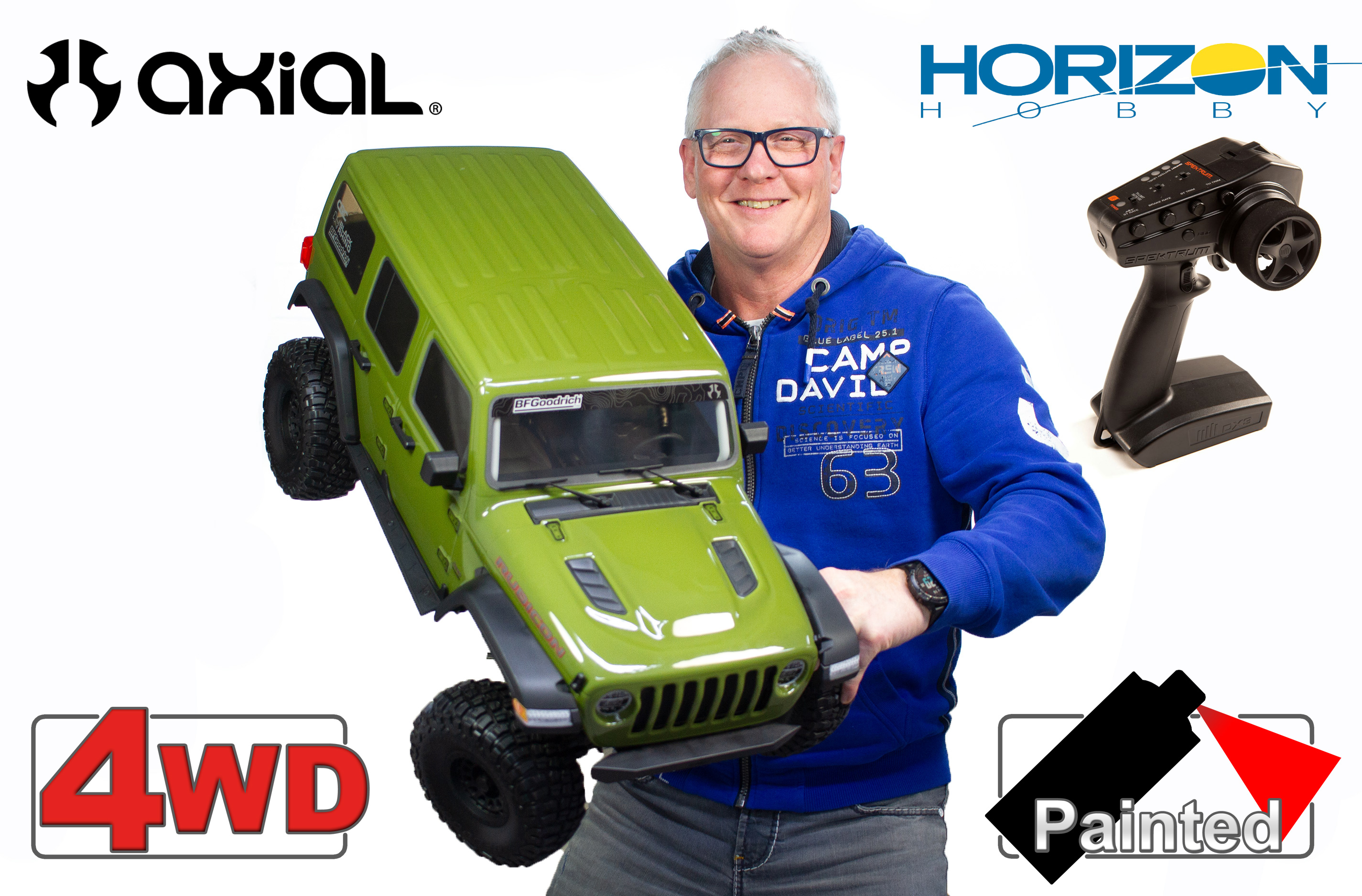 AXI05000T1 axial SCX6 Jeep JLU Wrangler 1:6 4WD Rock Crawler RTR, grün AXI05000T1 axial SCX6 Jeep JLU Wrangler 1:6 4WD Rock Crawler RTR, grün