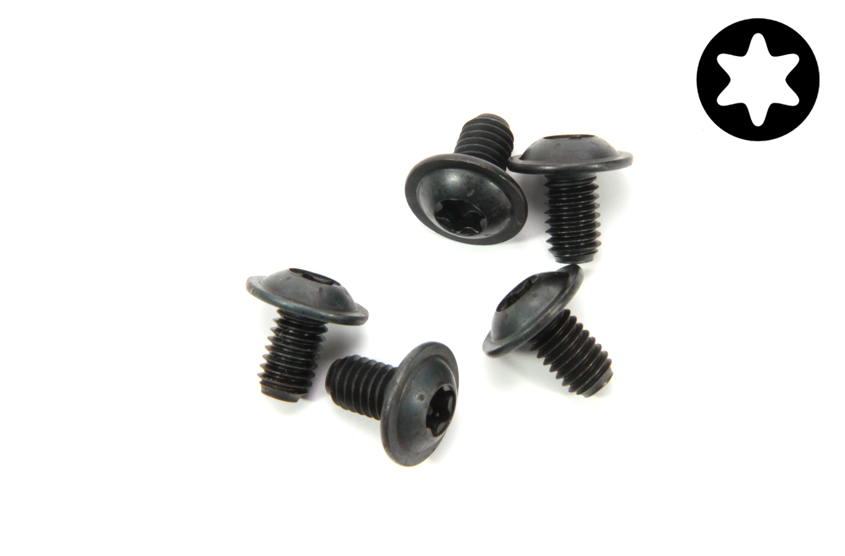 6917/16 FG Pan-head flange screw with Torx M6 x 16 mm, 5 pieces