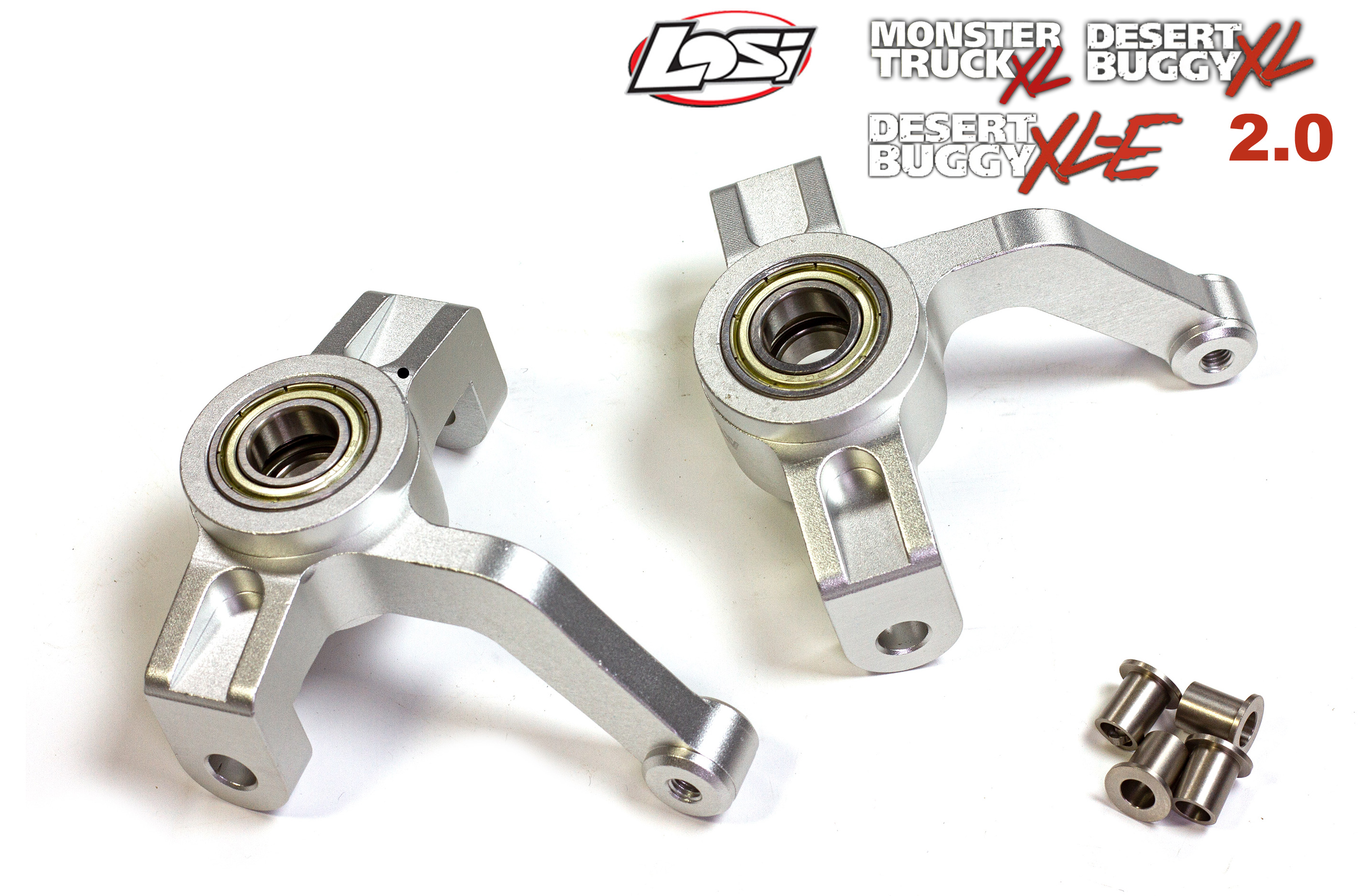 AT-DBXL026 ATOP Aluminum front spindles for all Losi DBXL/MTXL