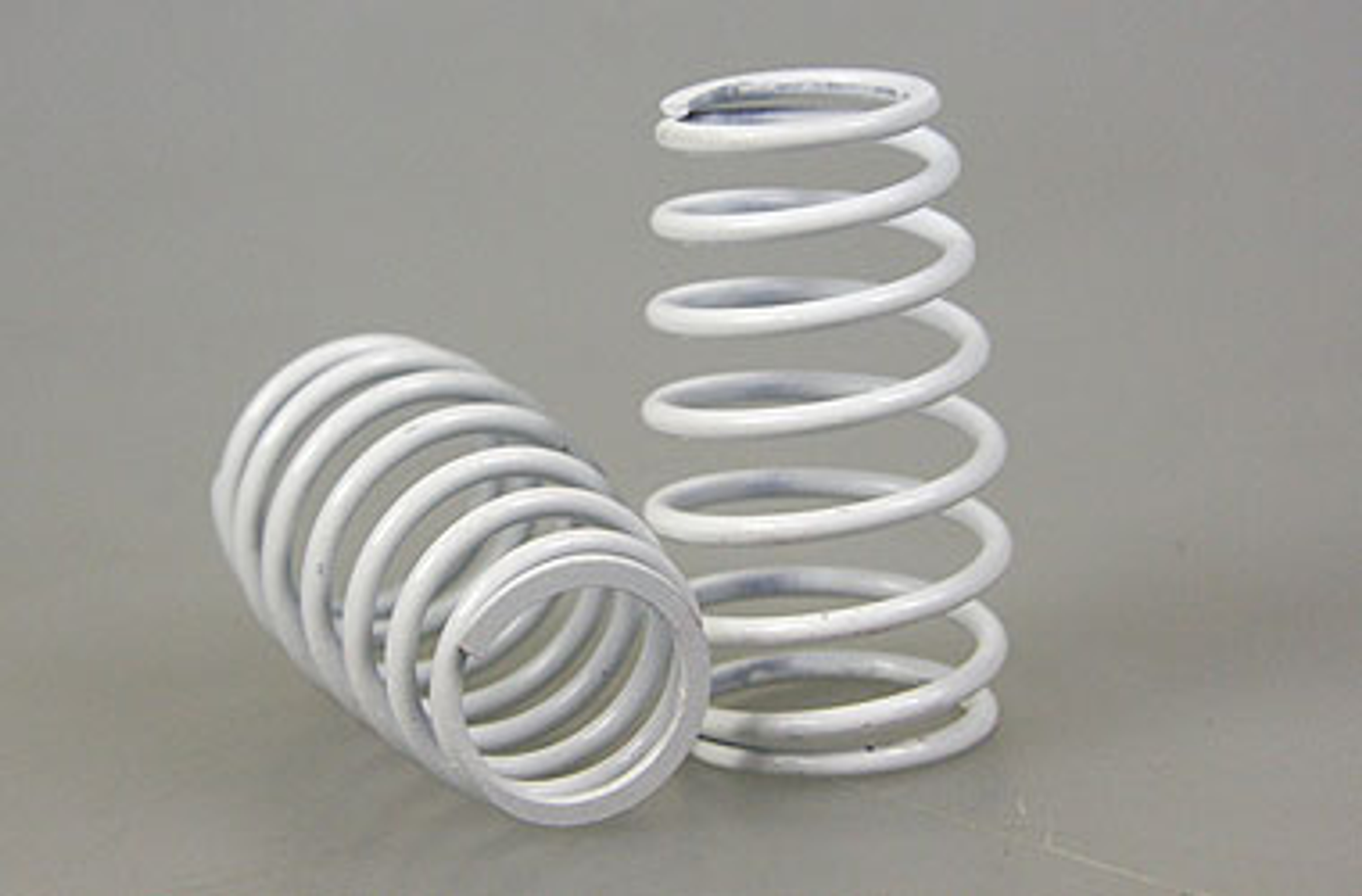 y0452 HT Cask shaped springs for Mecatech Klick-Shocks und Big Bore, white 2,4 mm