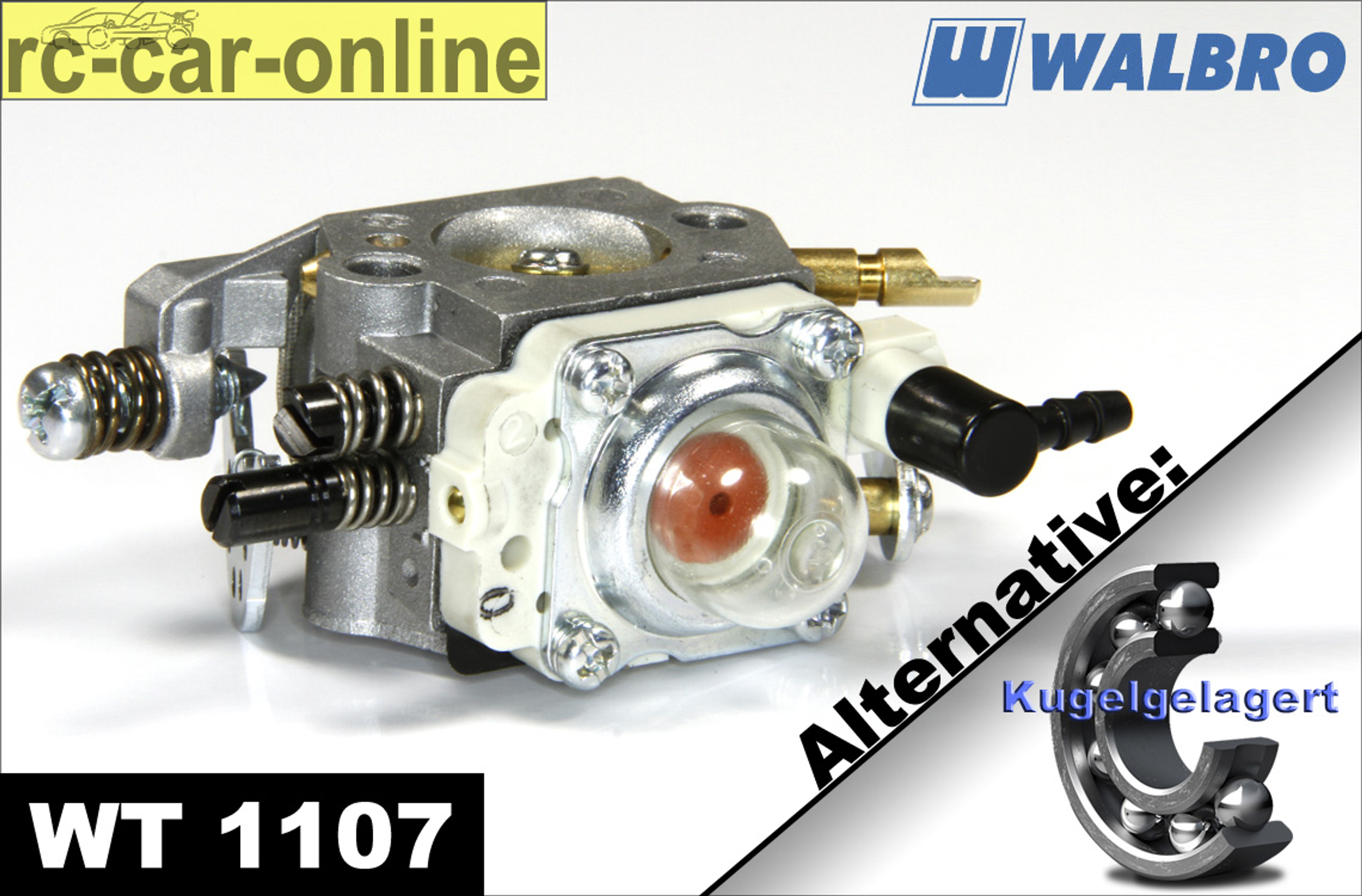 Carburetor Walbro WT 1107 with choke normal/ball-raced