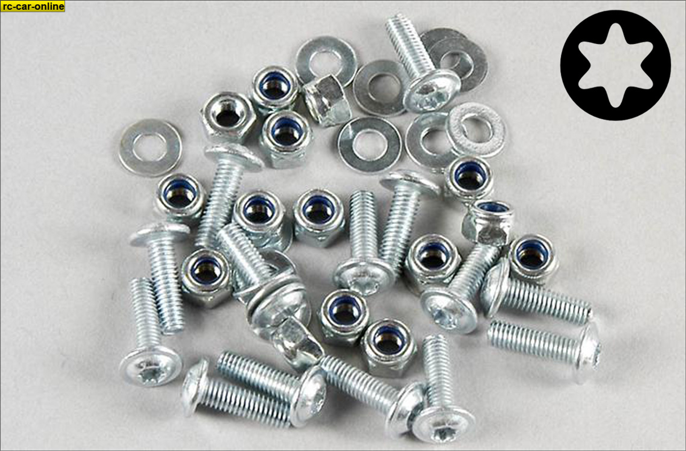 7058/01 FG Body screws Torx with stop nuts, 15 pieces