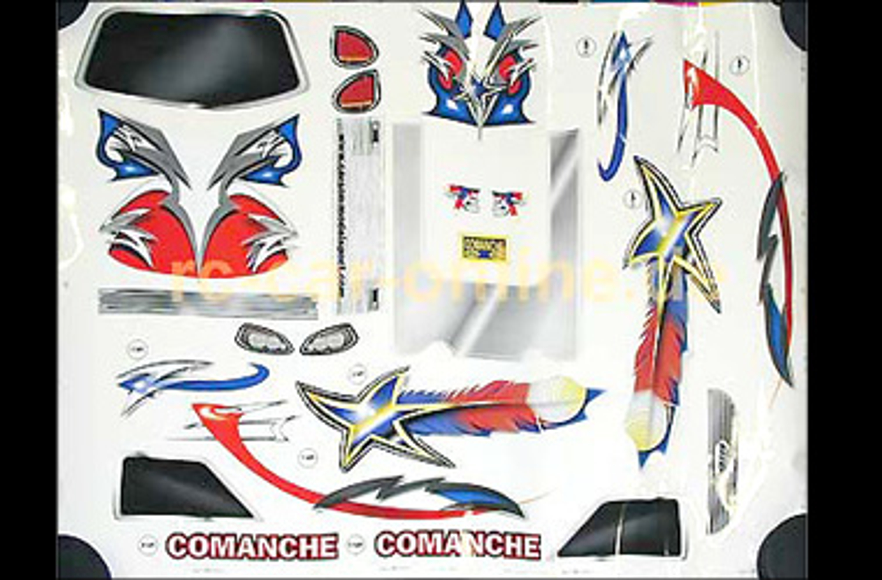 305041 Comanche Lexan Karosse - incl. Dekor 1St. 305041 Comanche Lexan Karosse - incl. Dekor 1St.